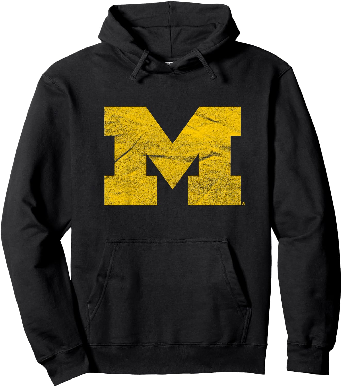 Kids University of Michigan Wolverines U of M Distressed Primary Hoodie - Hoodie | Black