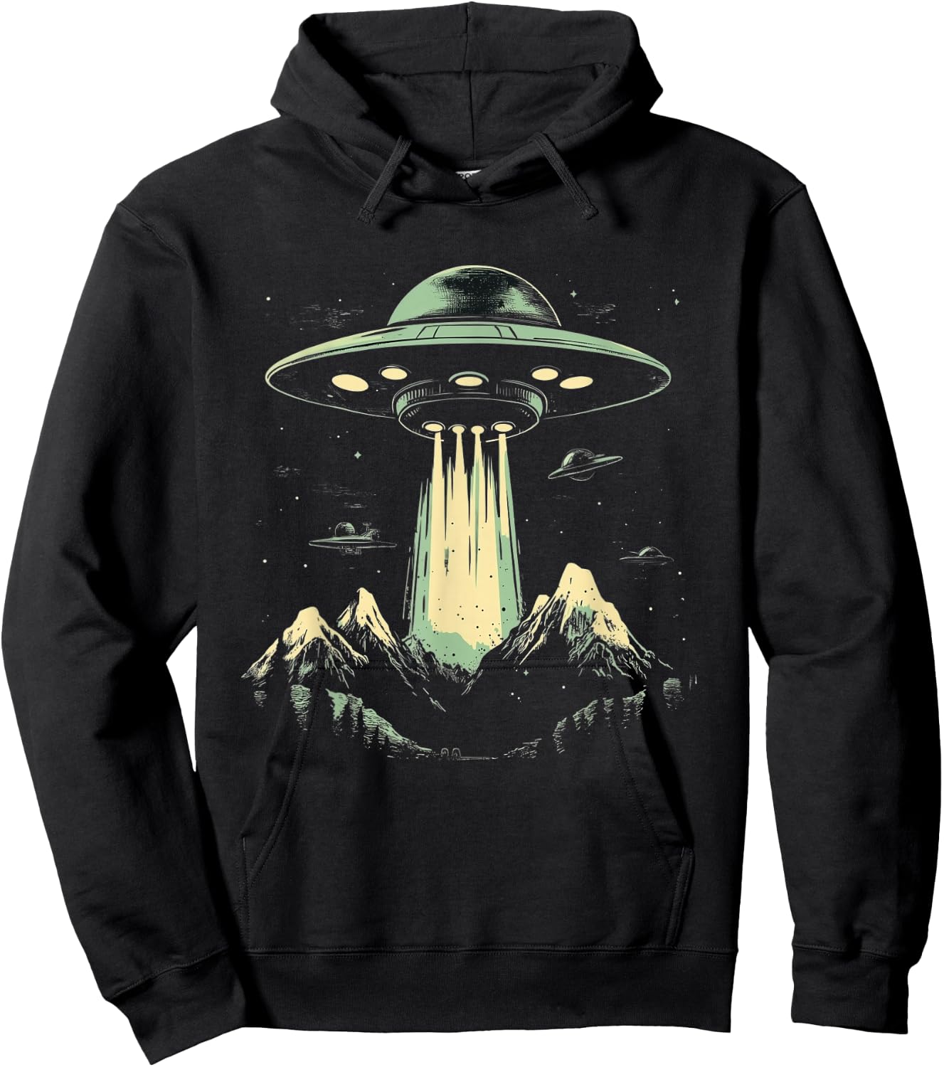 UFO Vintage Retro Pop Art Hoodie - Hoodie | Black