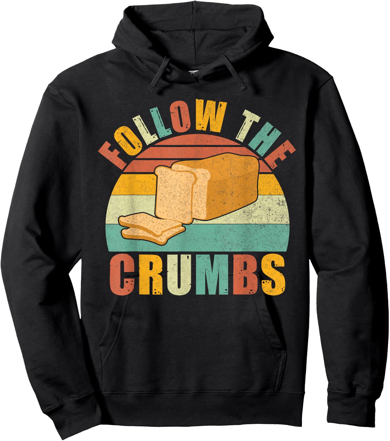 Follow the Crumbs Bread Baking Hoodie - Hoodie | Black