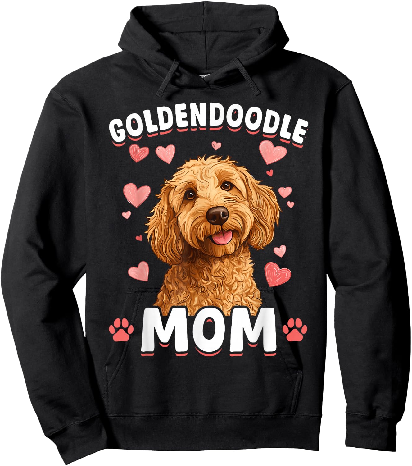 Goldendoodle Dog Breed Goldendoodle Mom Hoodie - Hoodie | Black