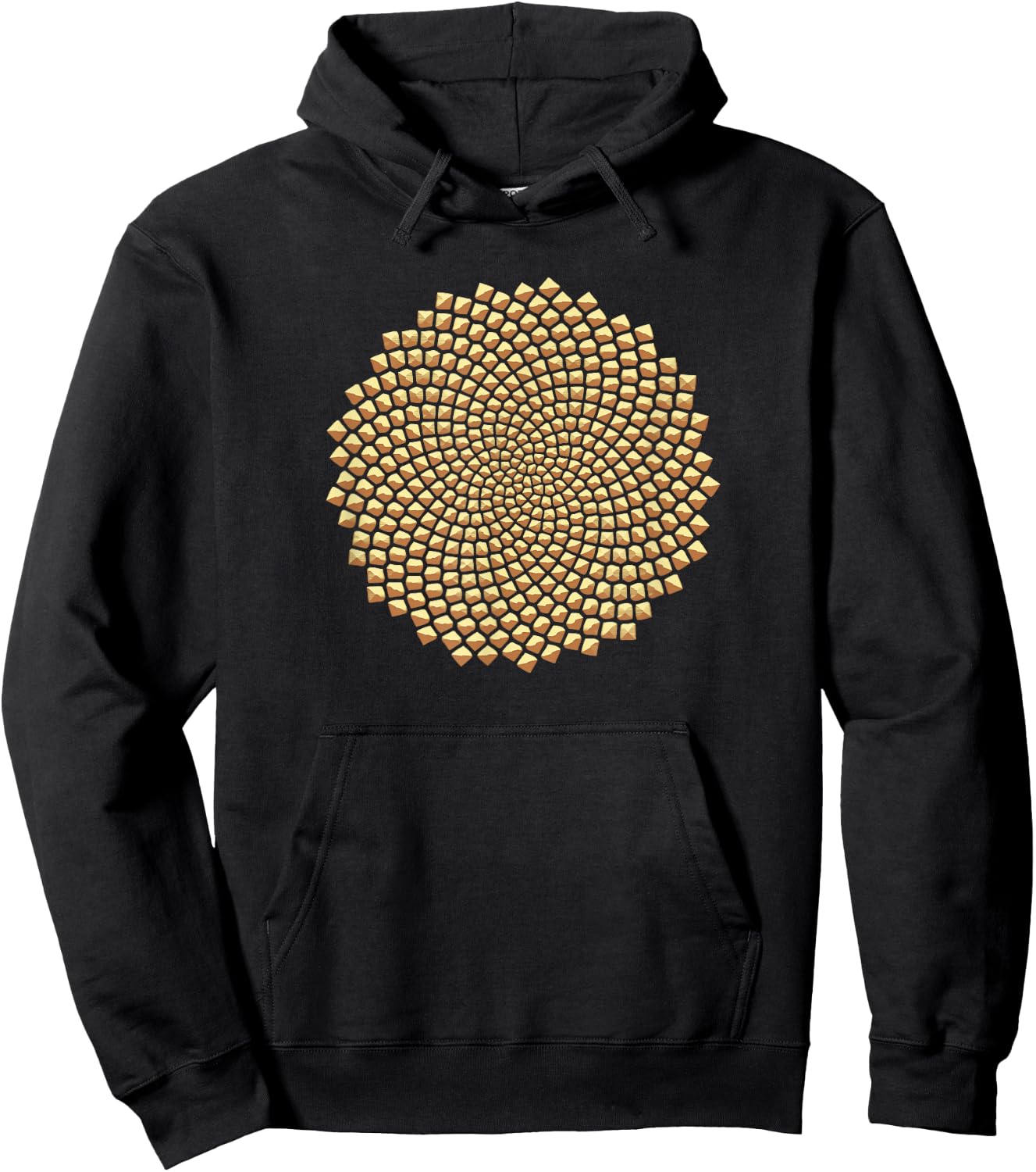 Sunflower, seeds, Fibonacci, Phi, golden ratio, mathematics Hoodie - Hoodie | Black