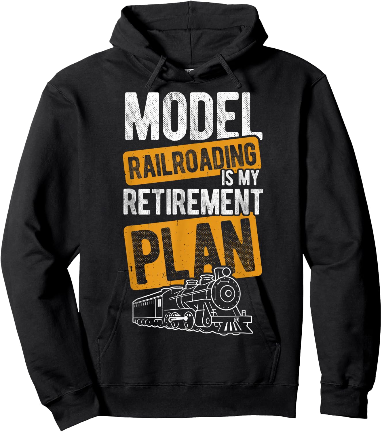 MODELLEISENRAHN IST MEIN RENTAGEPLAN Rentner and Hoodie - Hoodie | Black