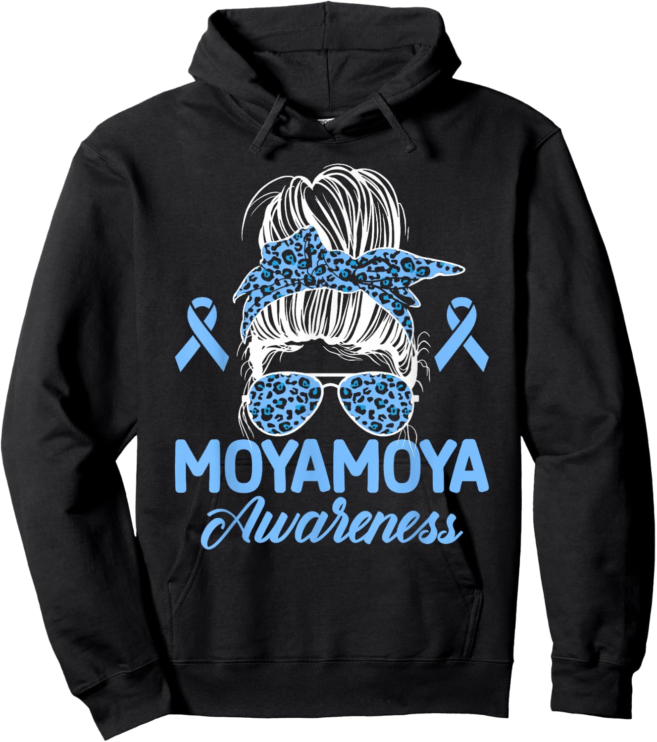 Moyamoya Warrior Moyamoya Disease Awareness Hoodie - Hoodie | Black