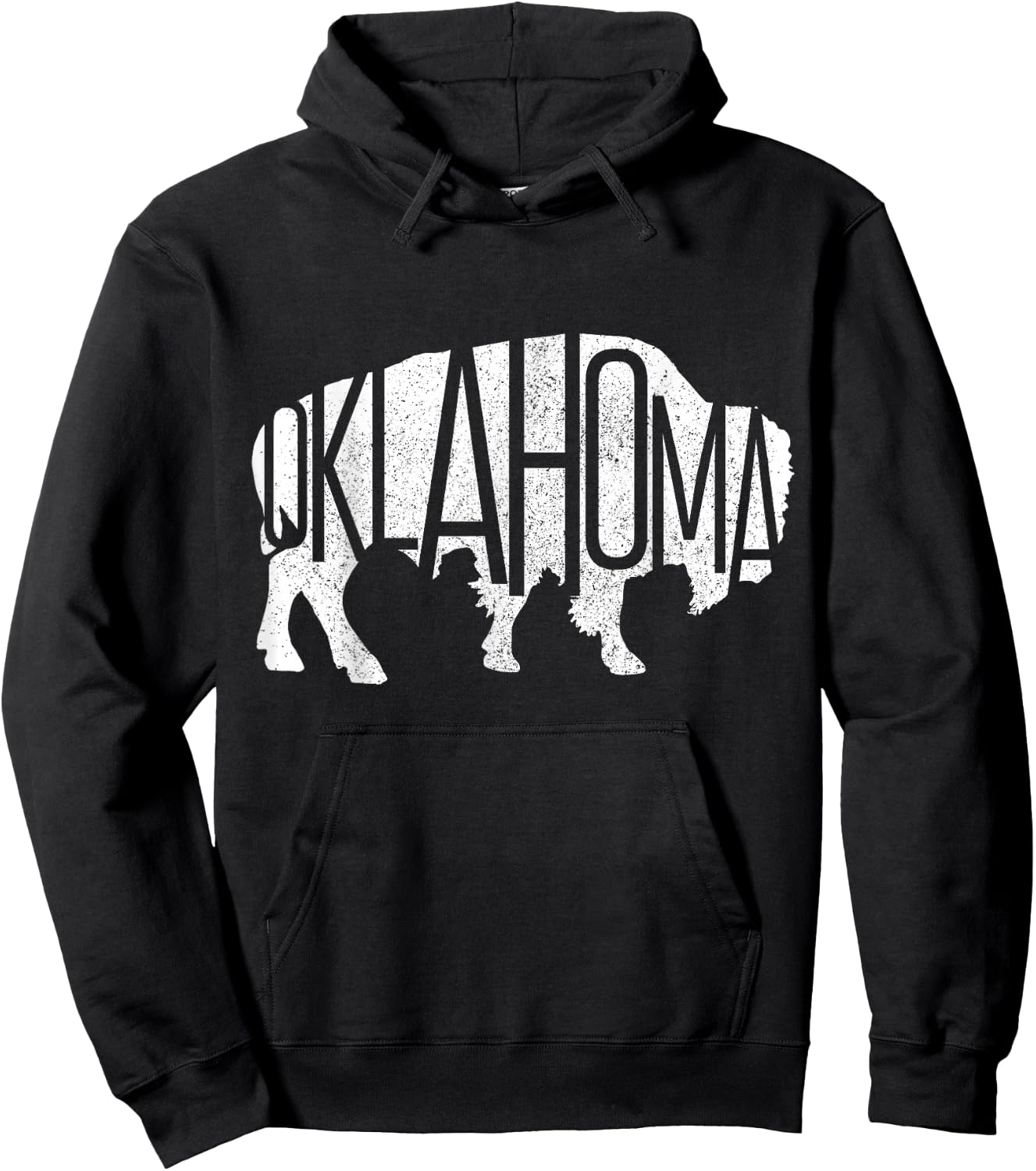 Oklahoma Bison American Buffalo National Park Souvenir Hoodie - Hoodie | Black