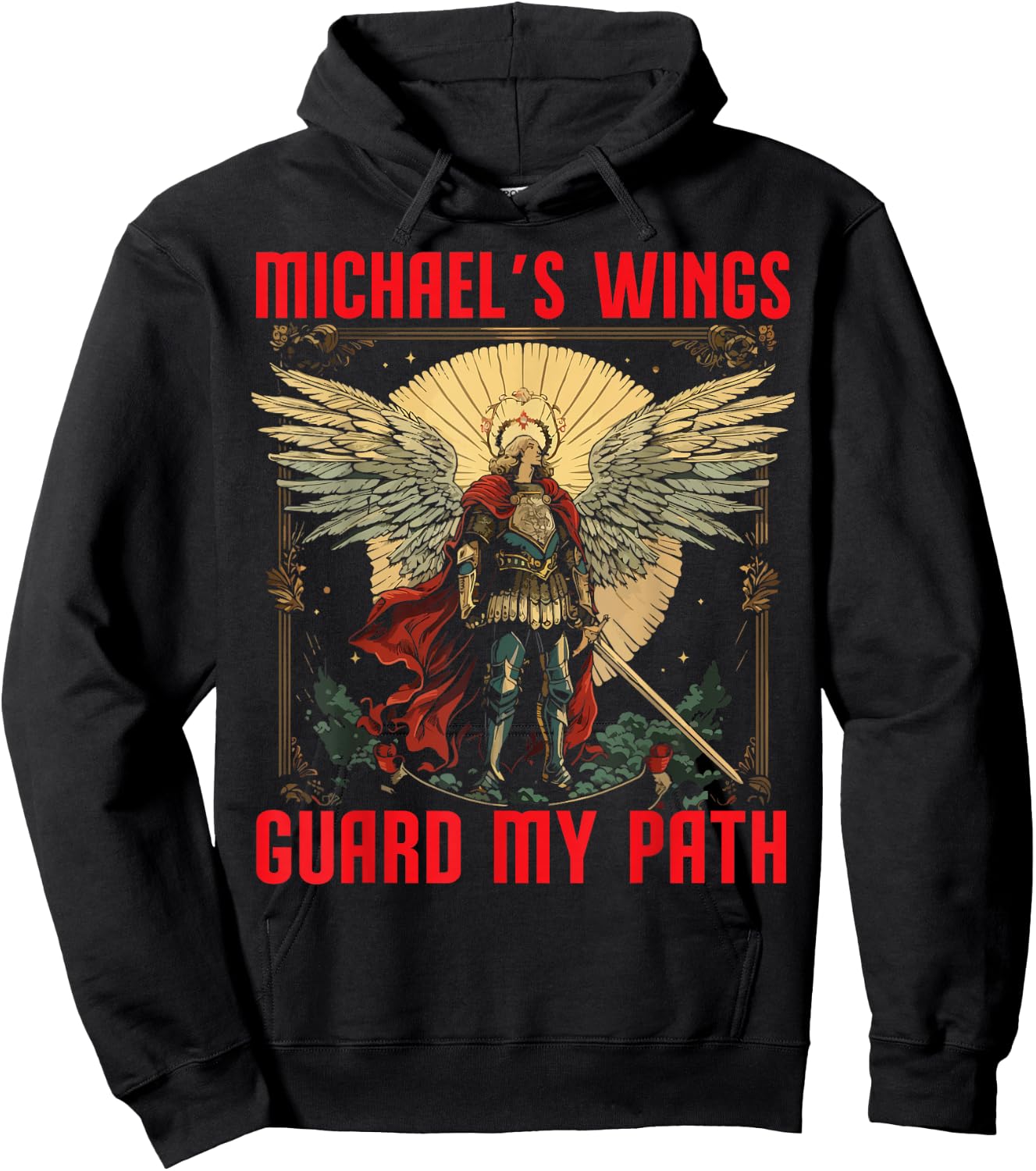 Archangel Michael Catholic Christianity Guardian Angel Hoodie - Hoodie | Black