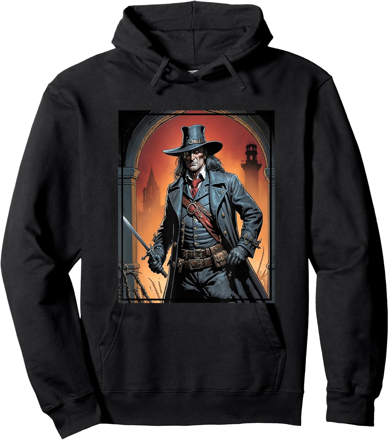 Van Helsing The Vampire Slayer Portrait Hoodie - Hoodie | Black