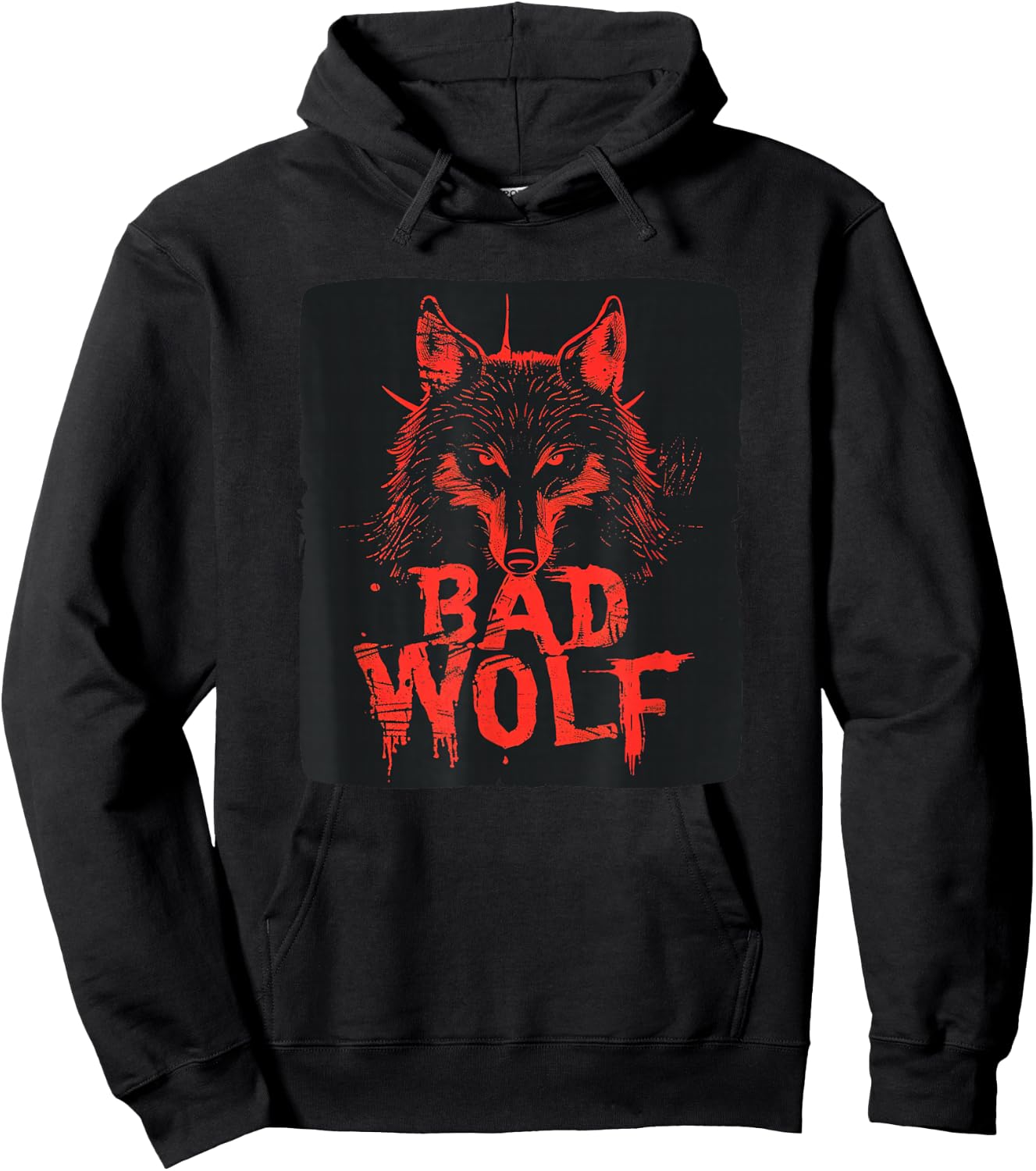 Cool Halloween Wolf Costume for Bad Wolf Lovers Hoodie - Hoodie | Black