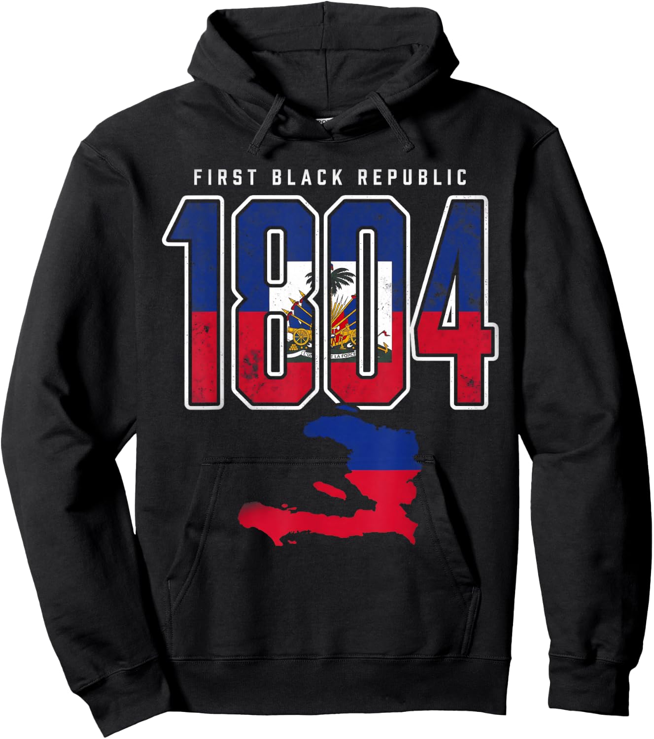 Haiti 1804 First Black Republic Hoodie - Hoodie | Black