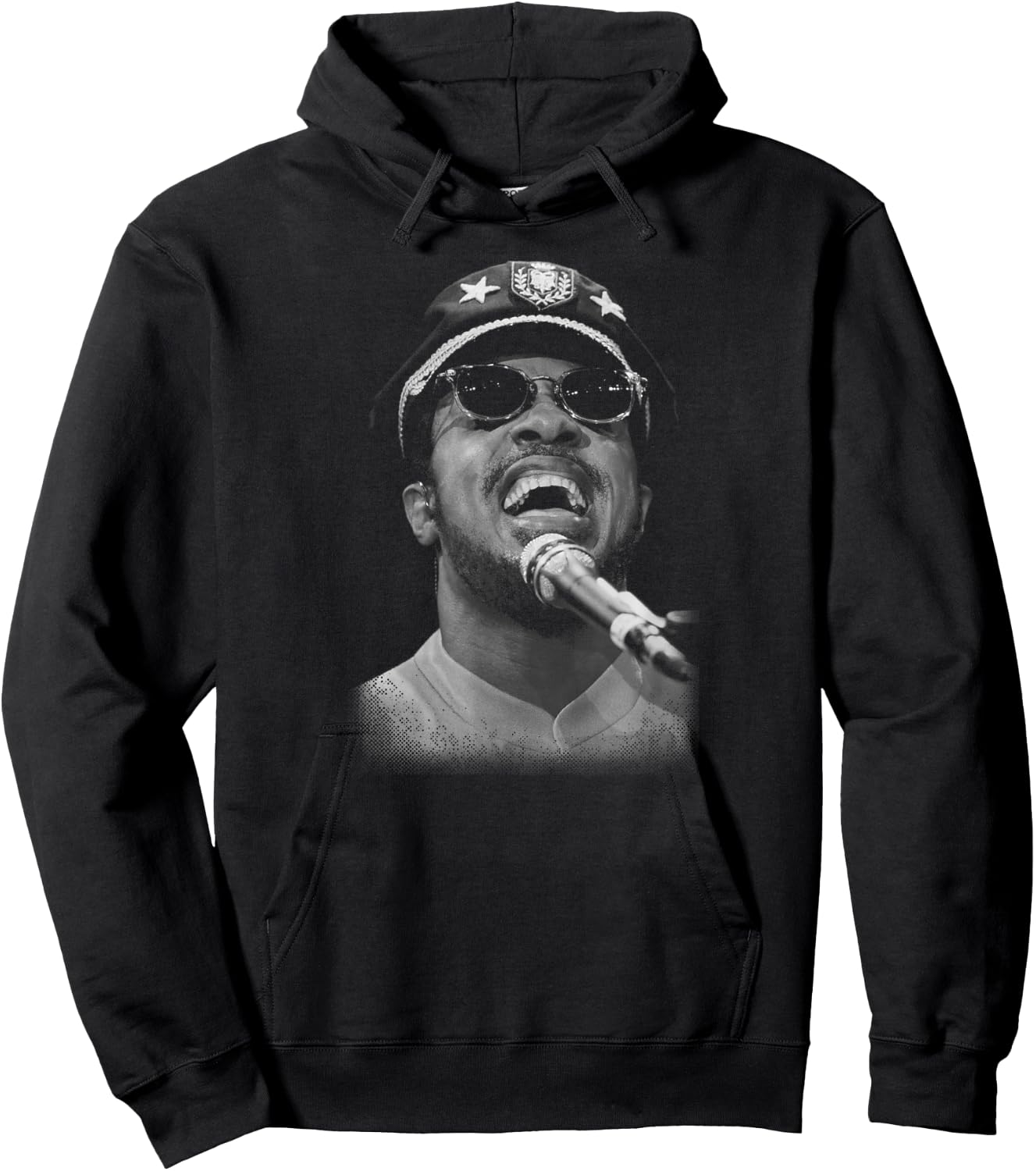 Stevie Wonder Performing Live by Stephen Wright Hoodie - Hoodie | Black
