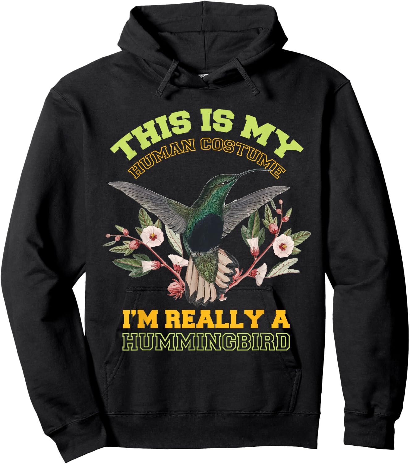 Hummingbird Costume Funny Birds Hoodie - Hoodie | Black