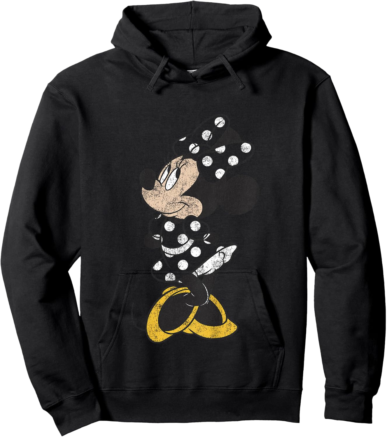 Kids Disney Mickey and Friends Minnie Mouse Cute Distressed Hoodie - Hoodie | Black