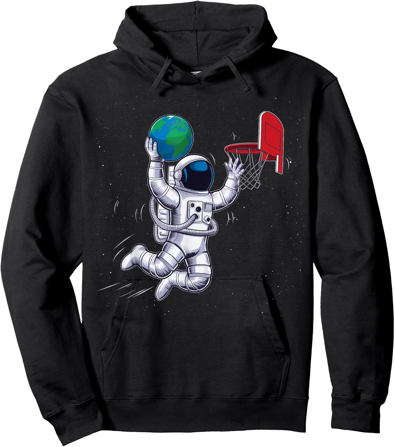 Astronaut Basketball Outer Space Planet Gifts Men Women Kids Hoodie - Hoodie | Black