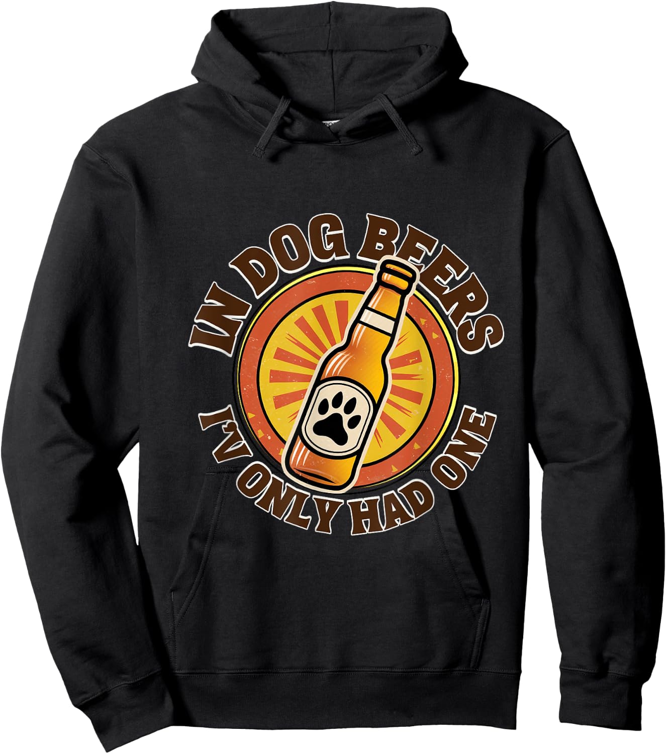 Soulful Stash In Dog Beers I've Only Had One , Small Hoodie - Hoodie | Black