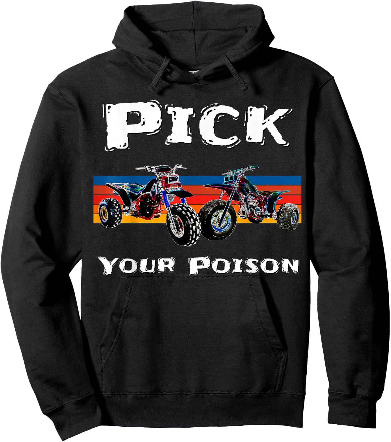 Vintage ATC ATV 3 Wheelers Hoodie - Hoodie | Black