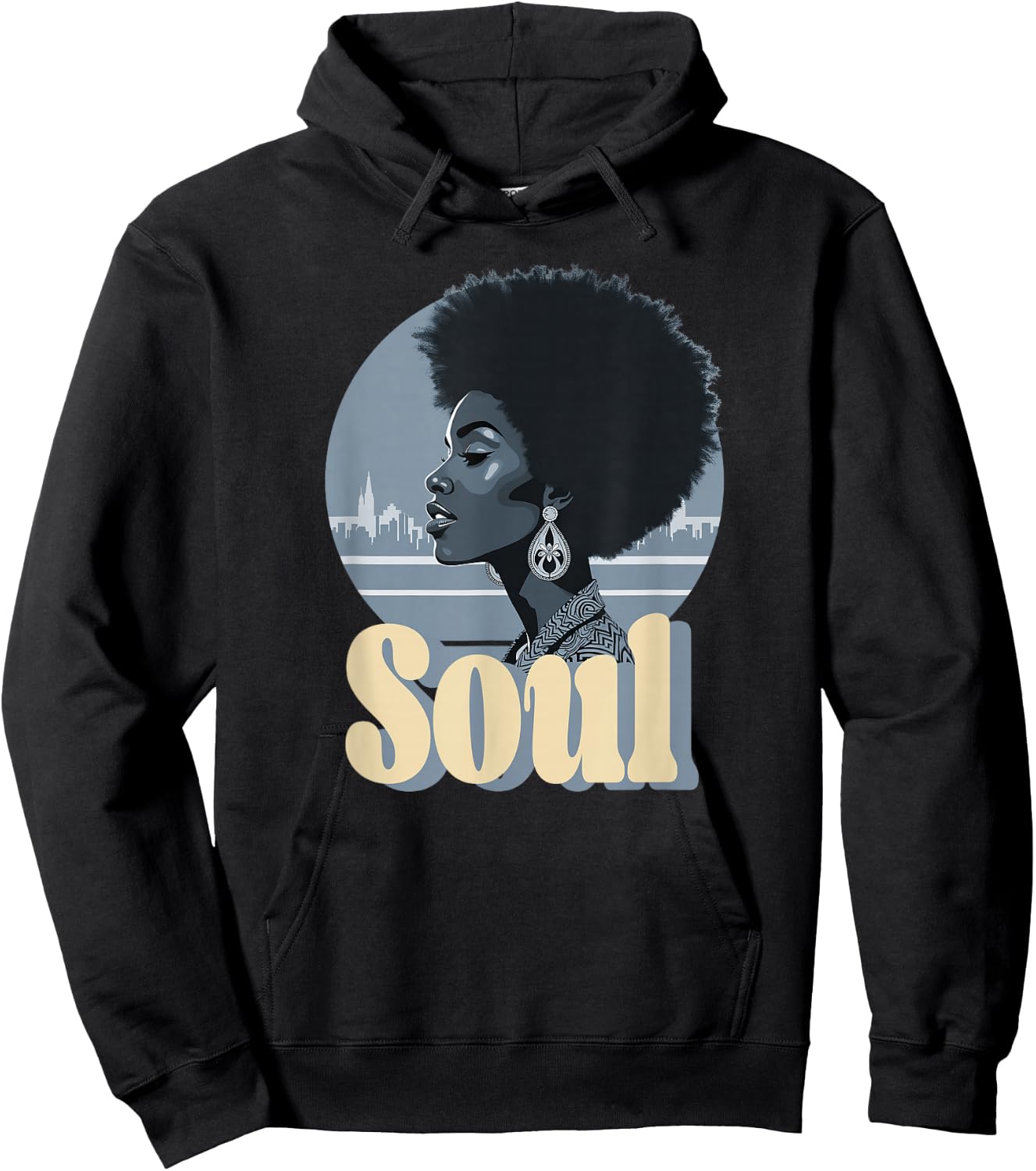 I Love 70's 80's Funk Soul Music Hoodie - Hoodie | Black