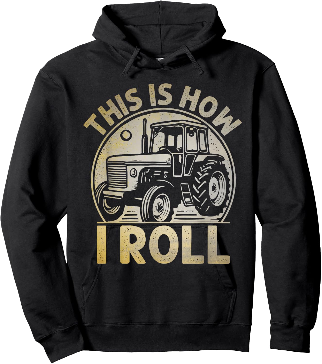 This Is How I Roll Funny Tractor Farmer Gift Hoodie - Hoodie | Black