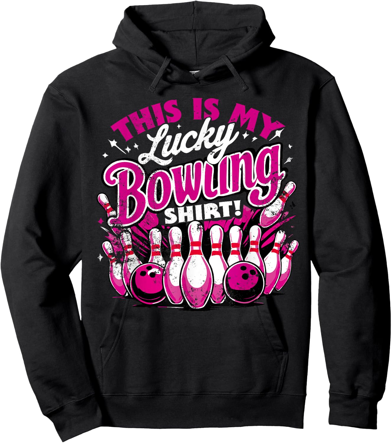 Lucky Bowling Shirt Do Not Wash Funny Quote For Bowlers Hoodie - Hoodie | Black
