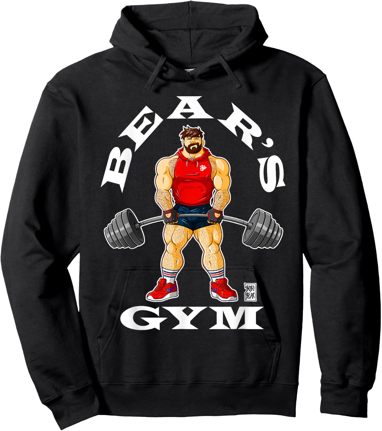 Adam Likes Bears Gym Hoodie - Hoodie | Black