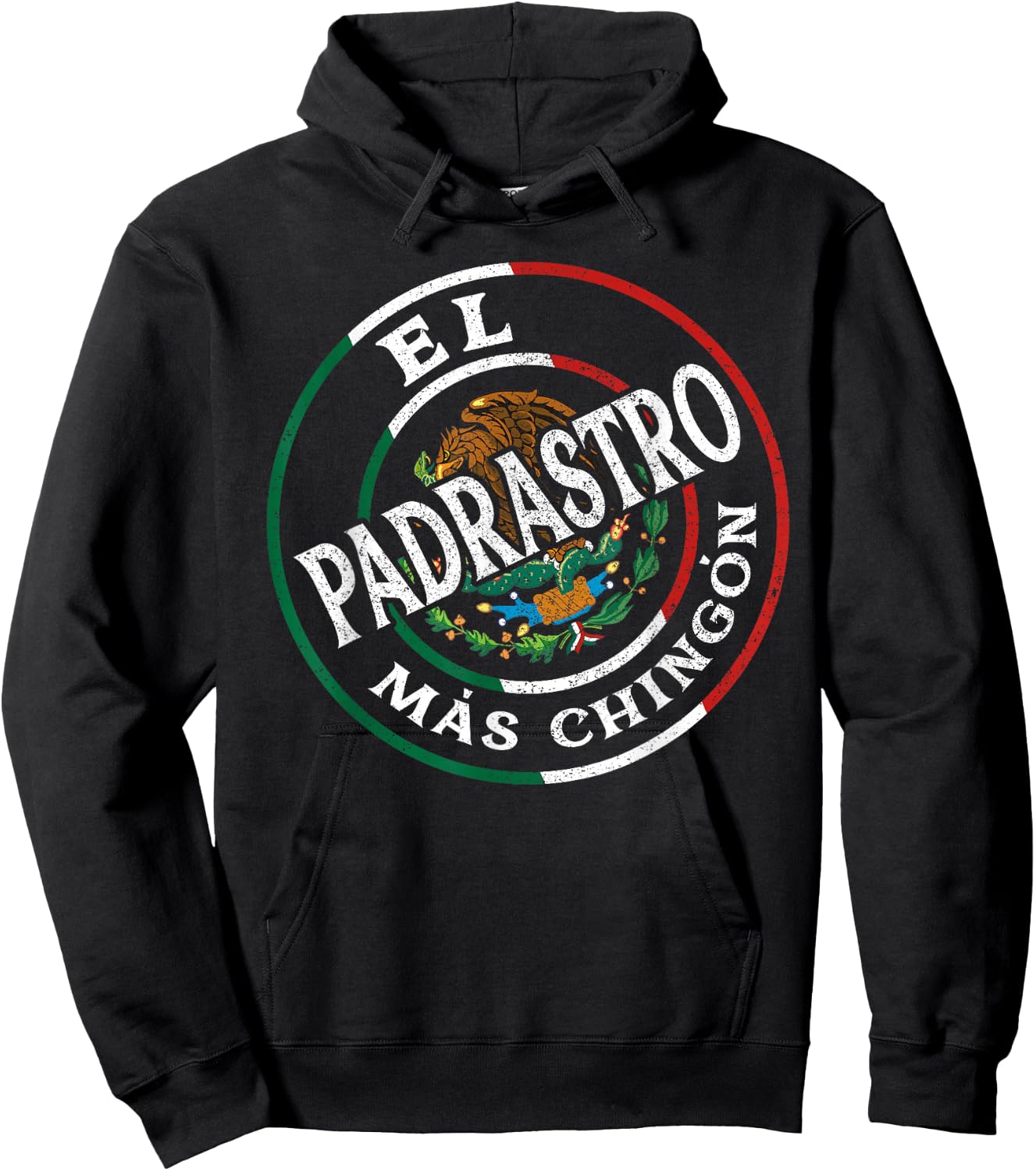 El Padrastro Mas Chingon Mexican Spanish Grandpa Fathers Day Hoodie - Hoodie | Black