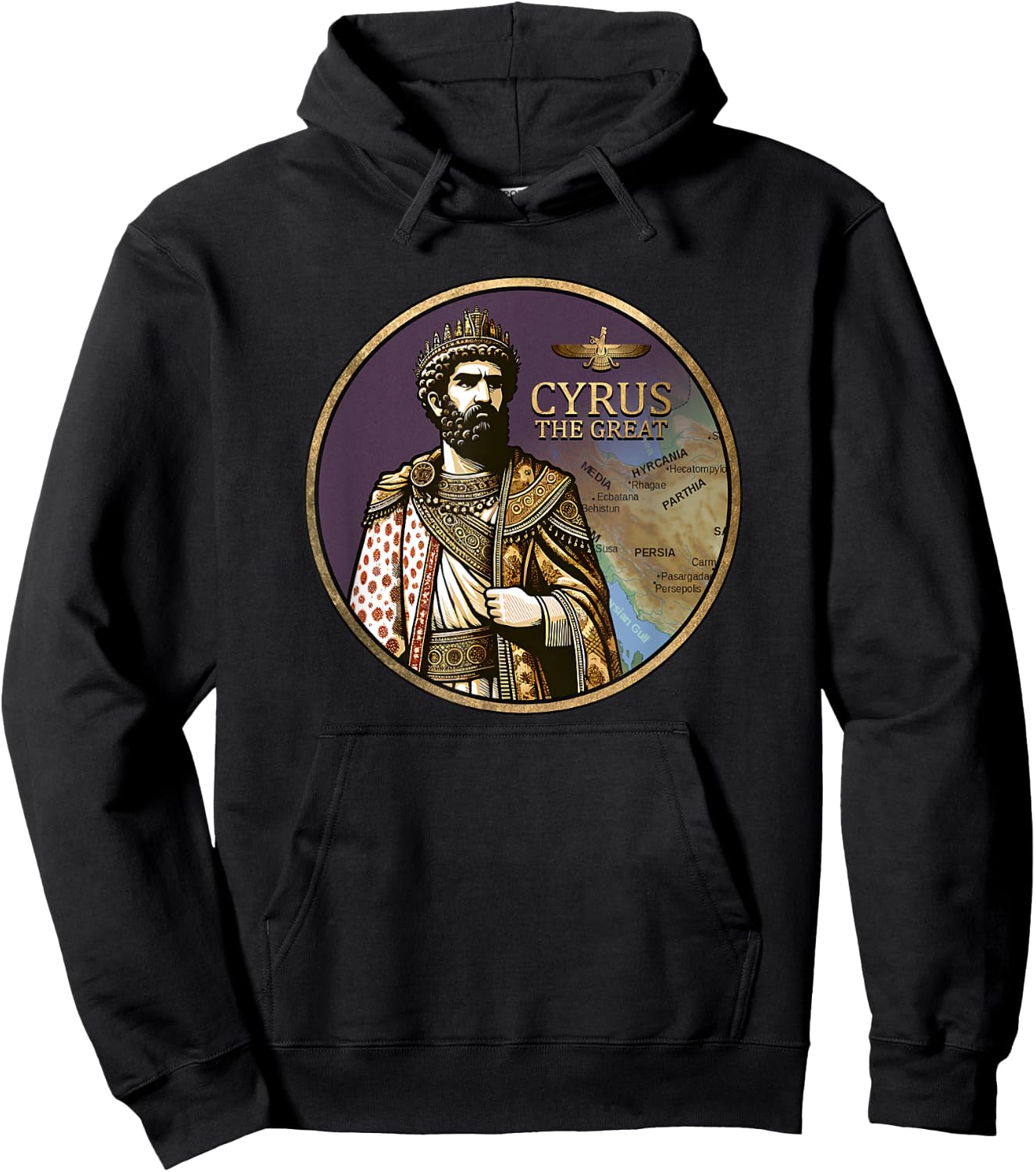 Cyrus the Great Achaemenid Empire Persian History Hoodie - Hoodie | Black