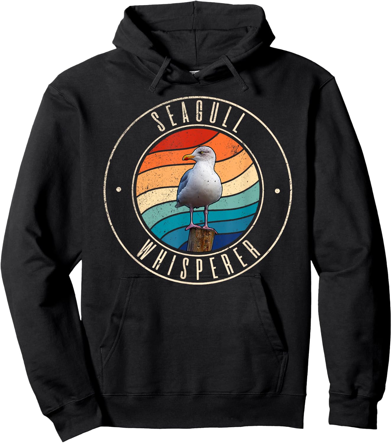 Seagull Whisperer Hoodie - Hoodie | Black