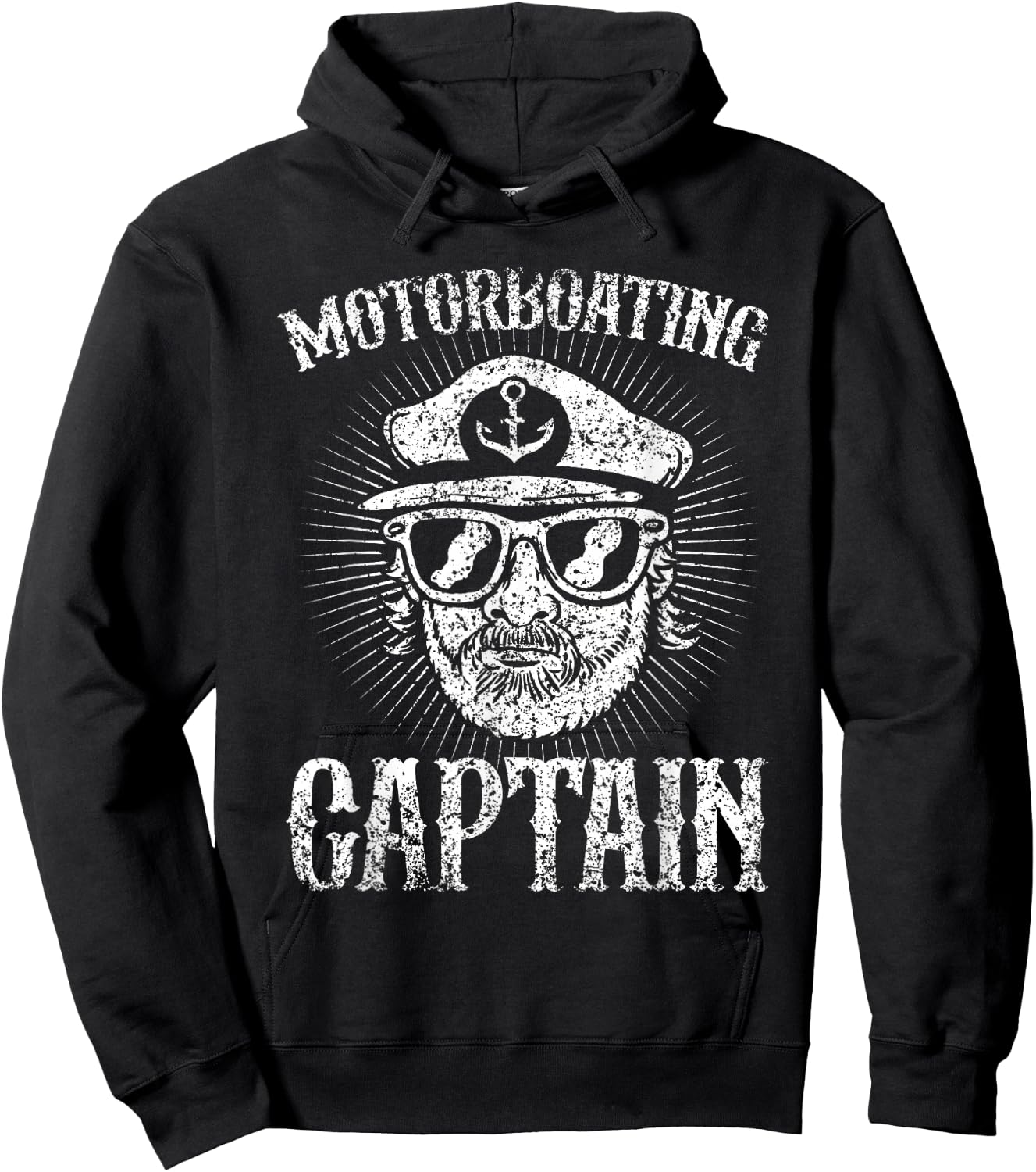 Motor boat captain motor boats motor boating motor boat Hoodie - Hoodie | Black