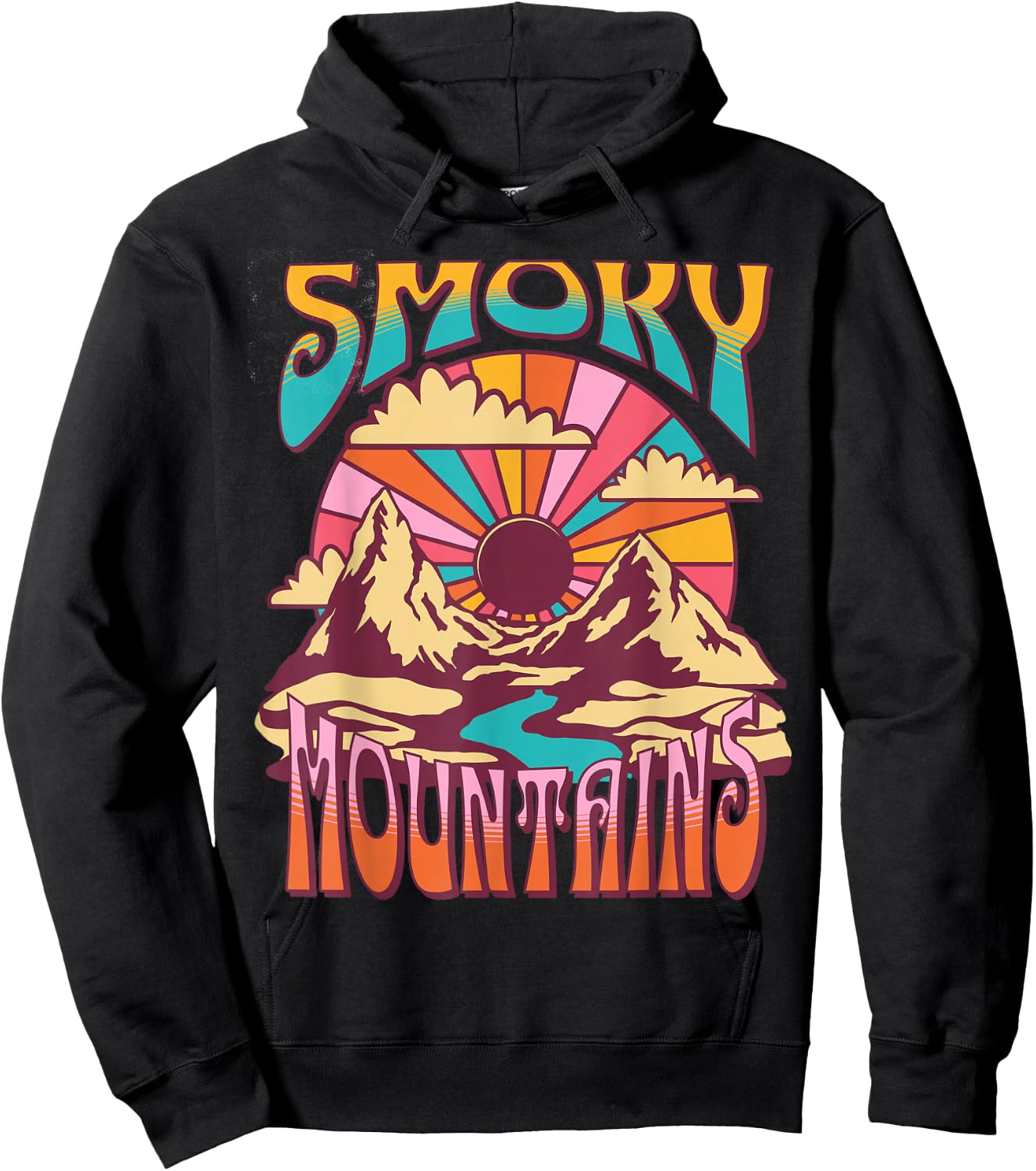 Smoky Mountains Hoodie - Hoodie | Black