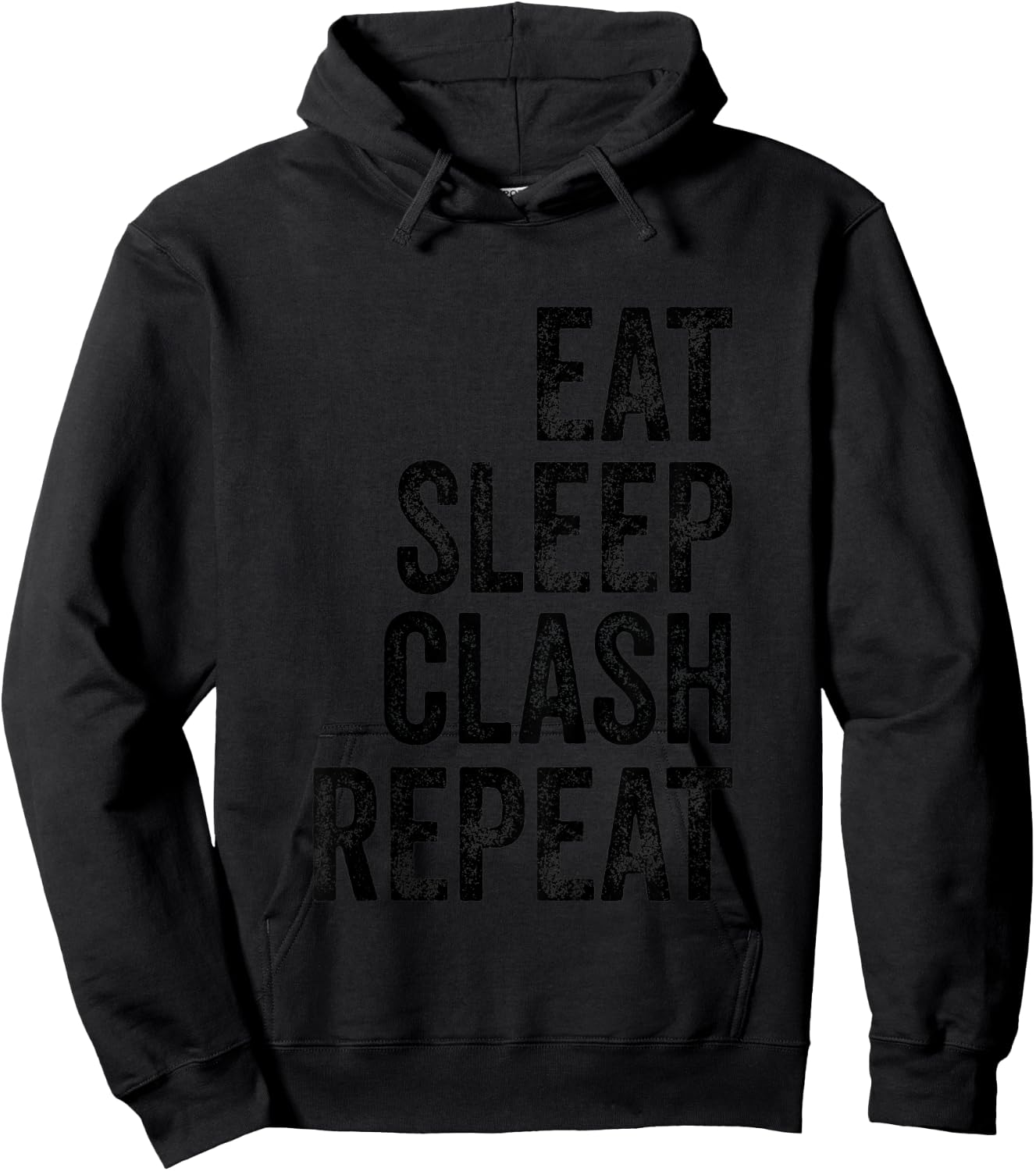 Kids Eat Sleep Clash Repeat Kids Present Child Gamer Boys Girls Hoodie - Hoodie | Black