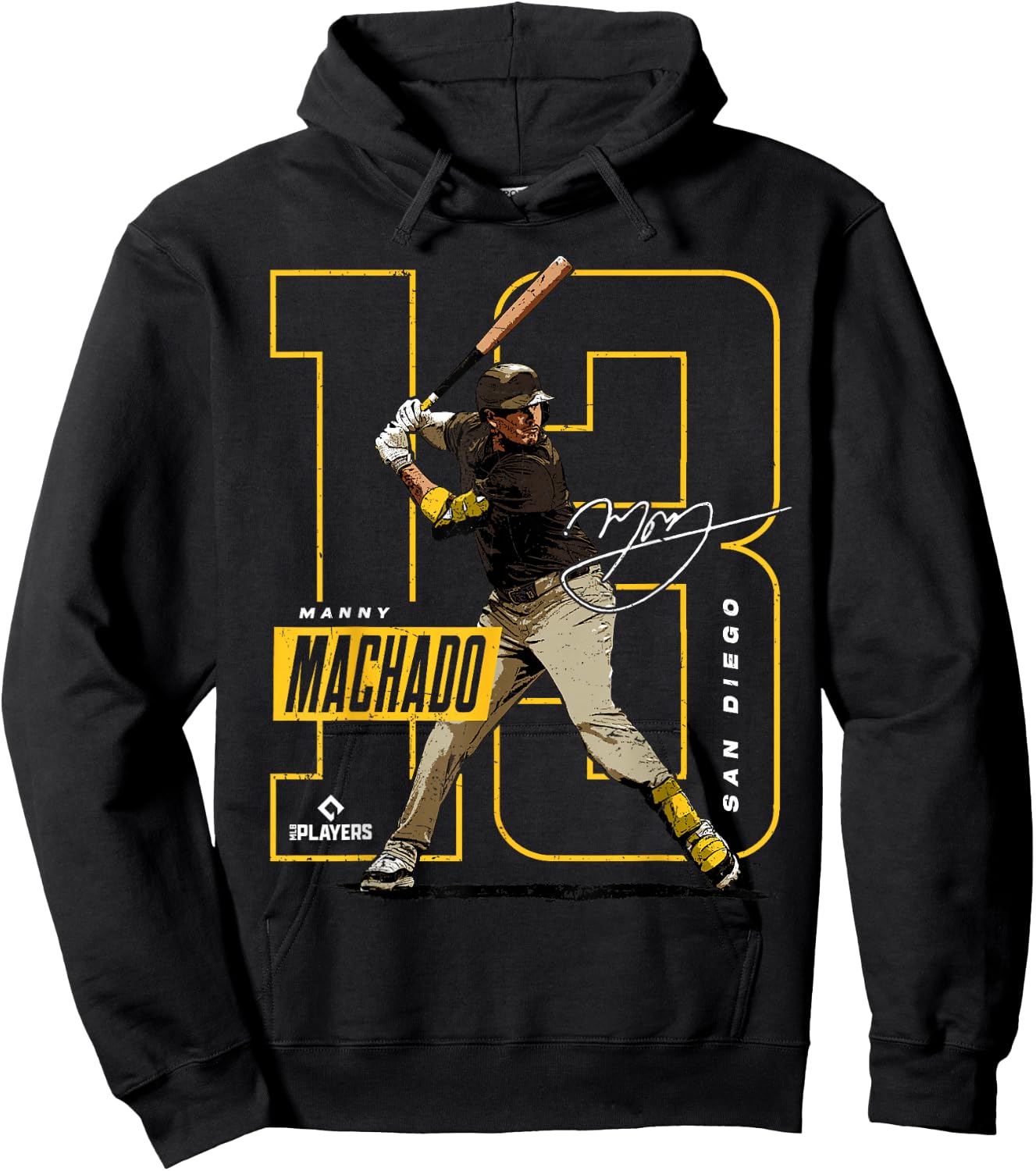 Manny Machado | San Diego Baseball MLB Players | MLBMAC4055 Hoodie - Hoodie | Black