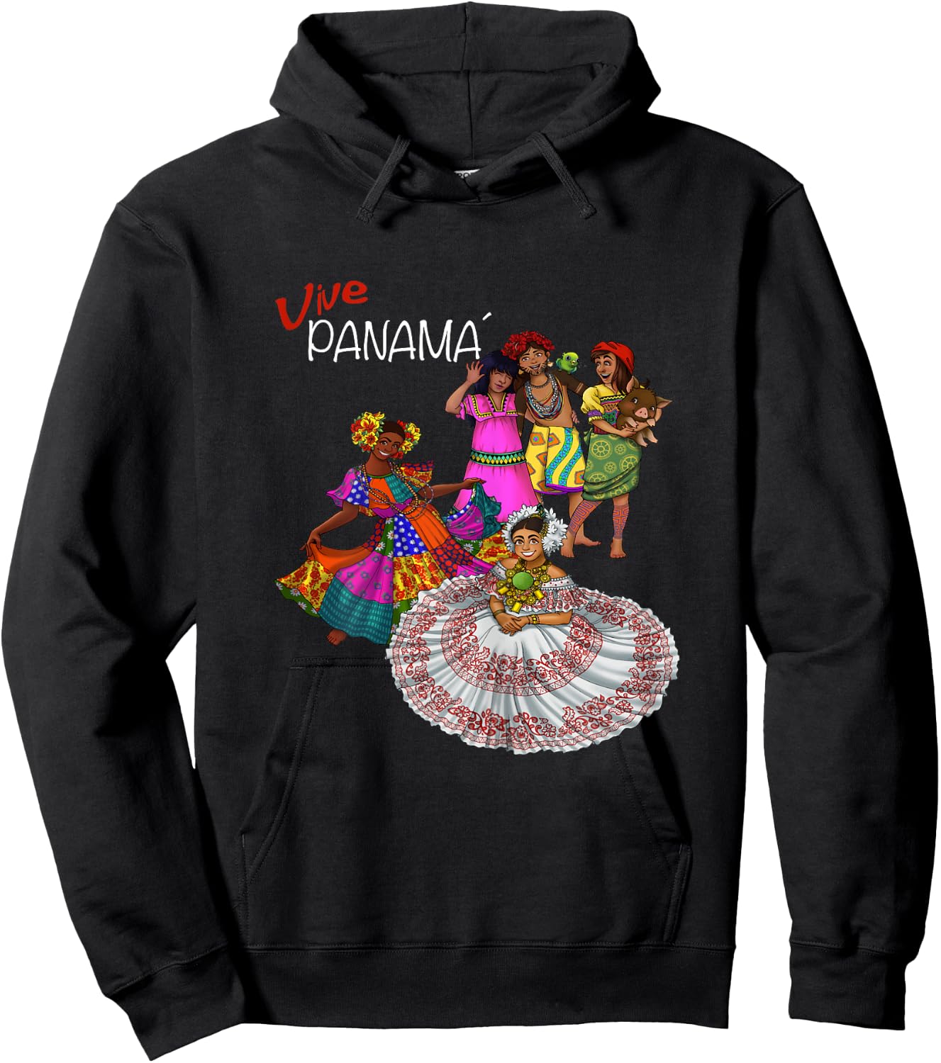 Panamanian Pride and Heritage Hoodie - Hoodie | Black