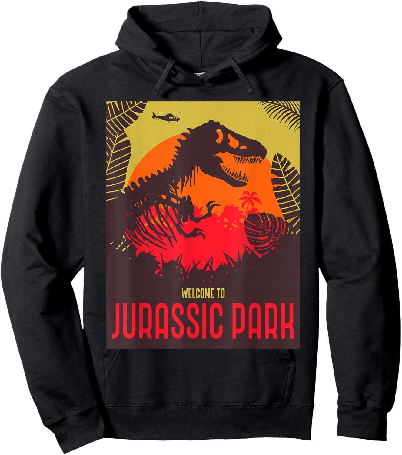 Jurassic Park Dinosaur Skeleton Hoodie - Hoodie | Black