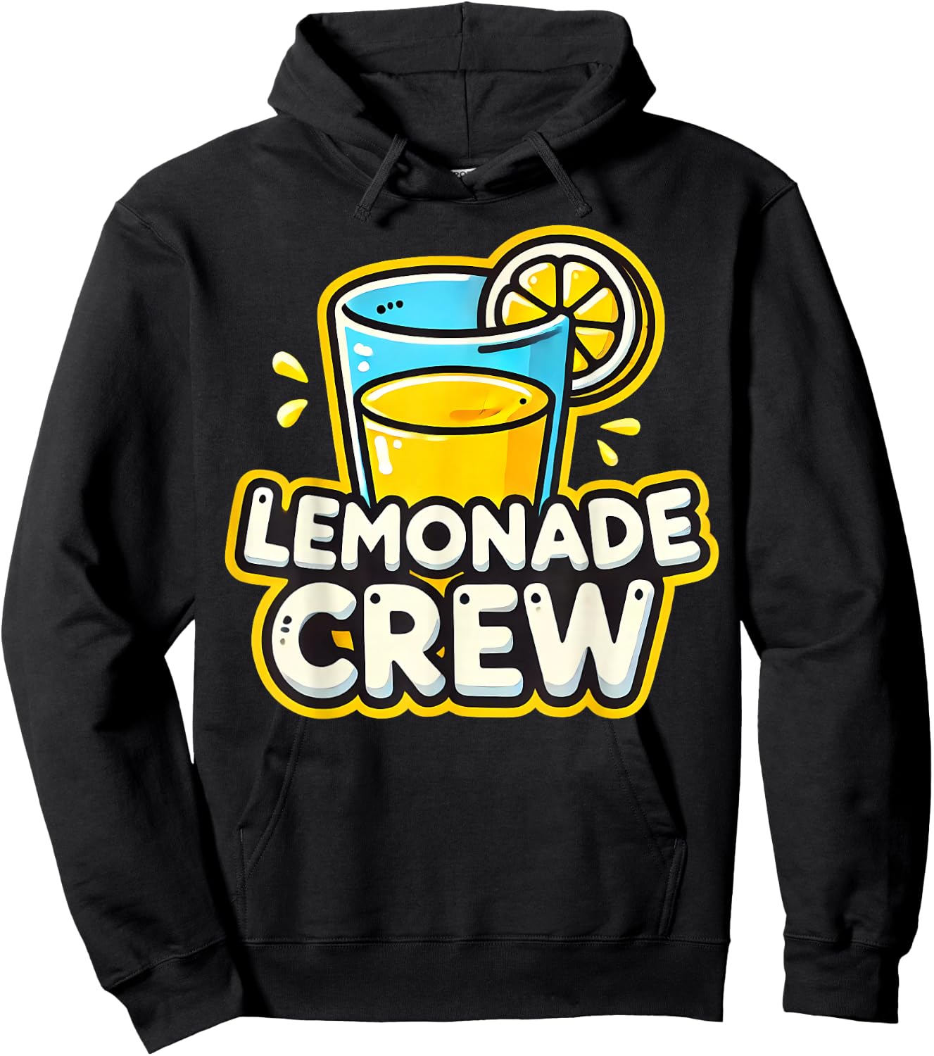 Lemonade Crew Cute Summer Lemon Stand Kids Girls Boys Hoodie - Hoodie | Black