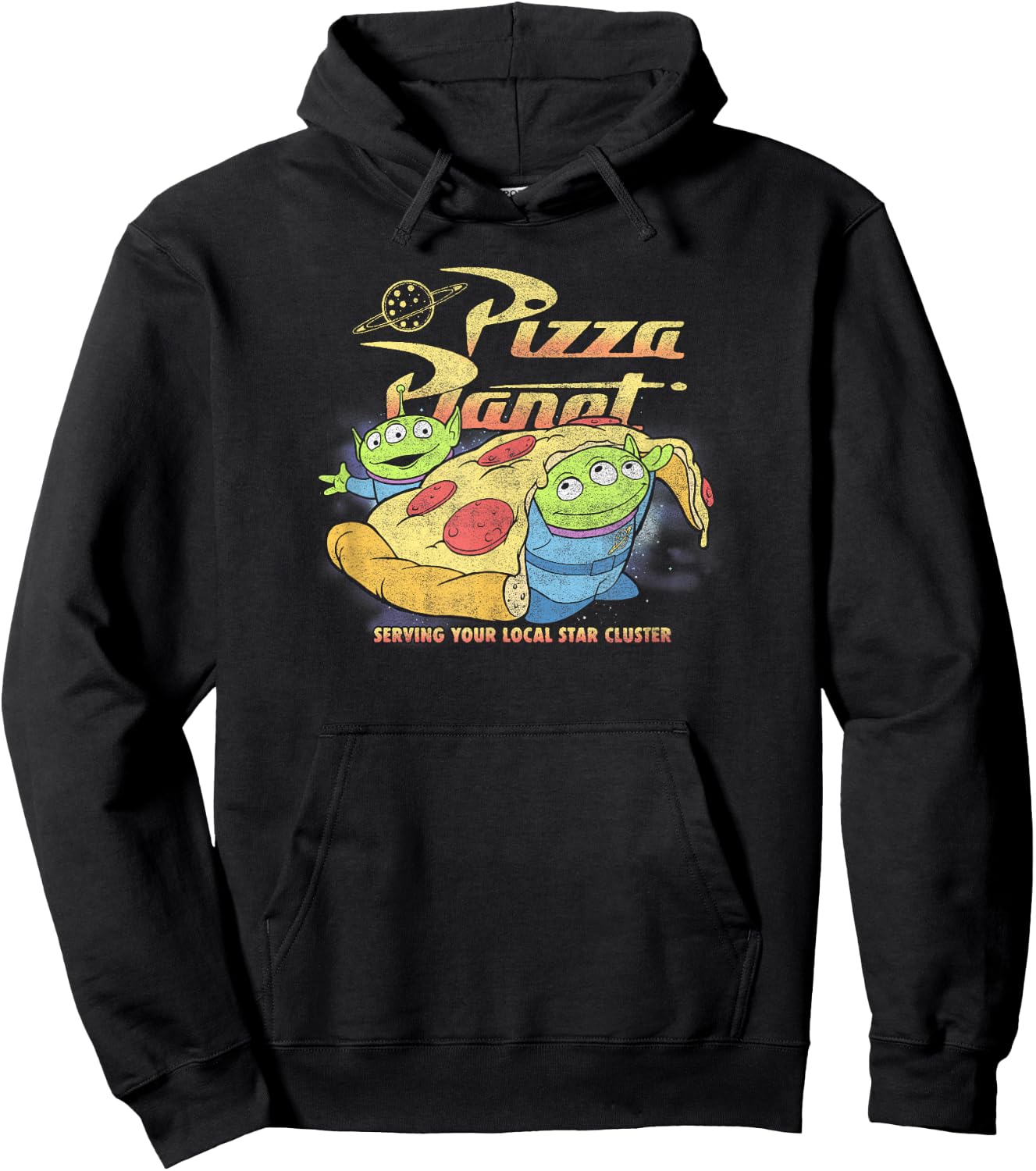 Disney Pixar Toy Story Aliens & Pizza Planet Hoodie - Hoodie | Black
