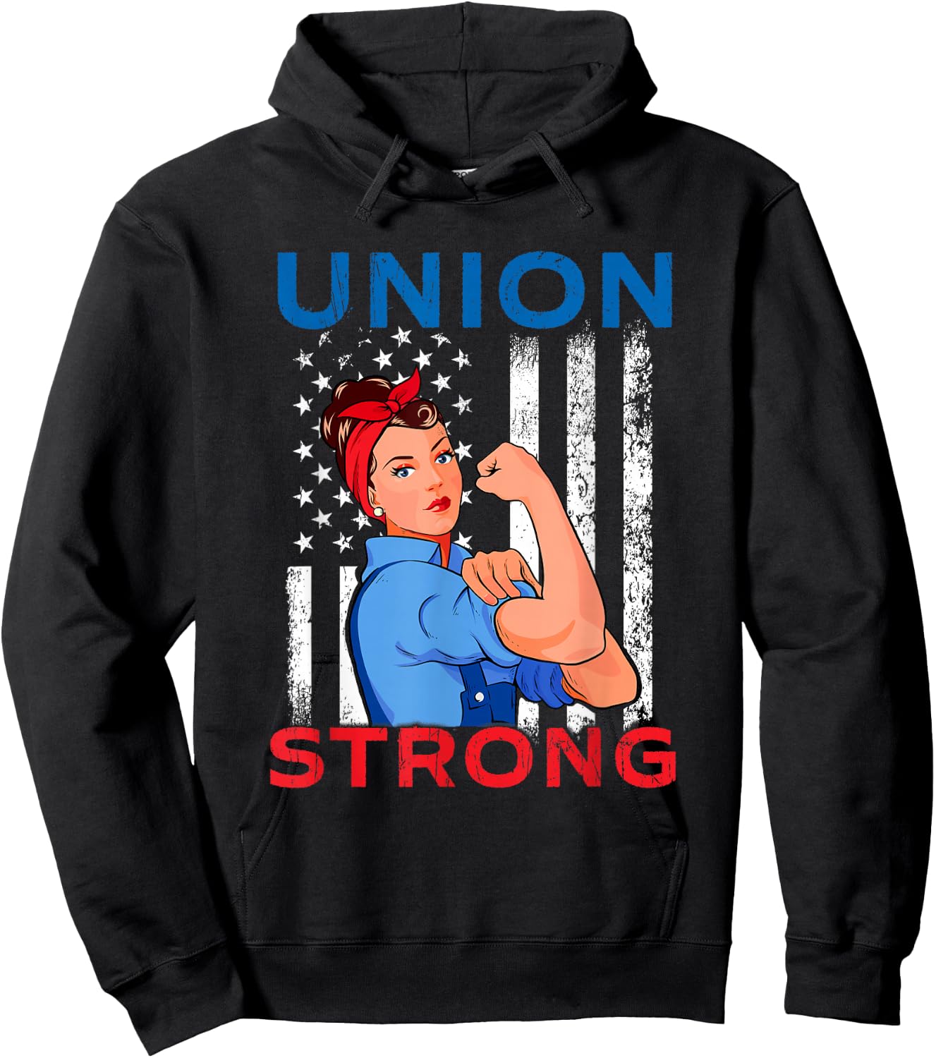 Union Strong - Labor Day Skilled Union Worker Hoodie - Hoodie | Black