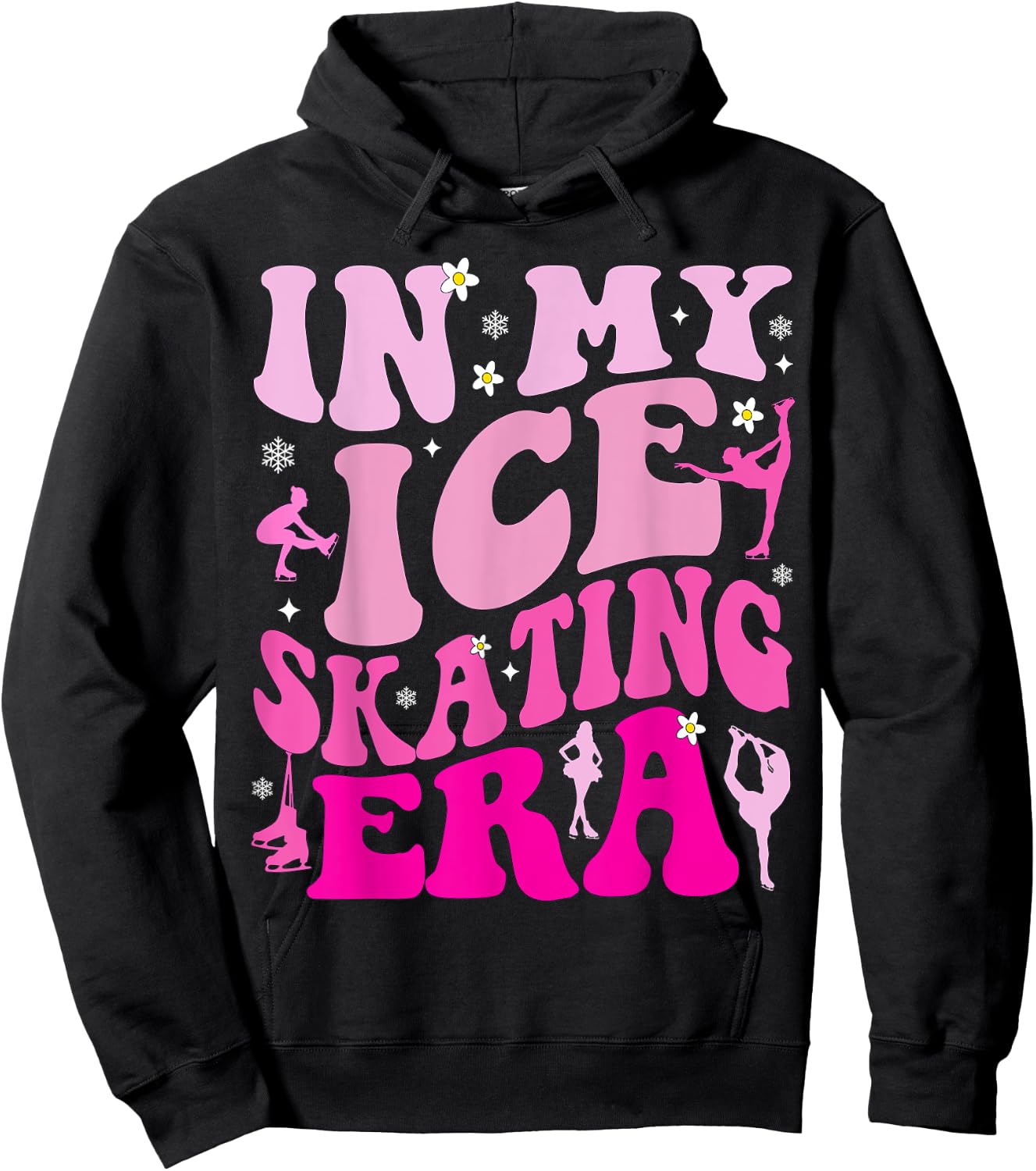 In My Ice Skating Era Skater Coach Figure Hockey Skate Hoodie - Hoodie | Black