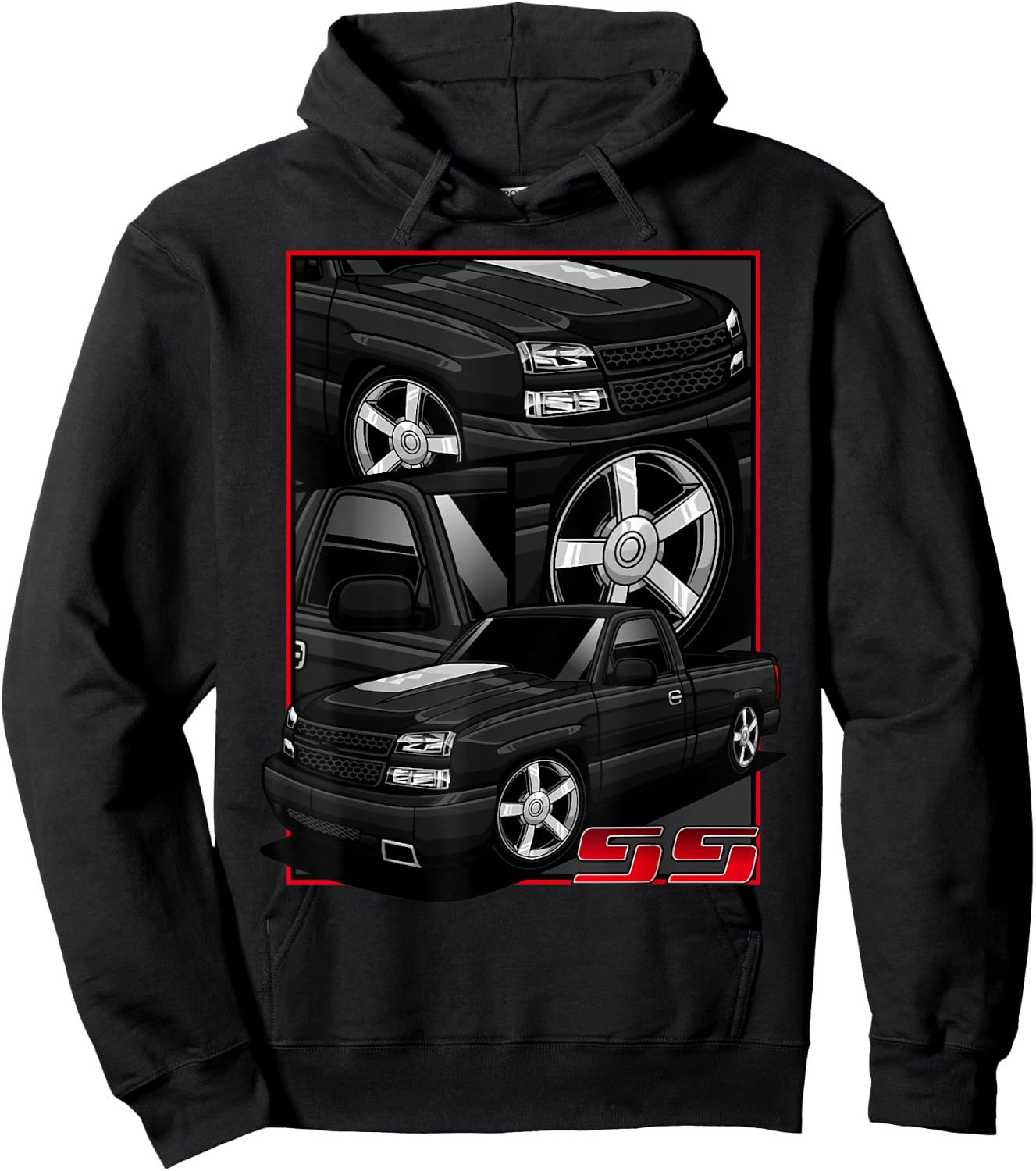 GMT800 1500 Truck 90S K1500 C1500 GMT400 Hoodie - Hoodie | Black