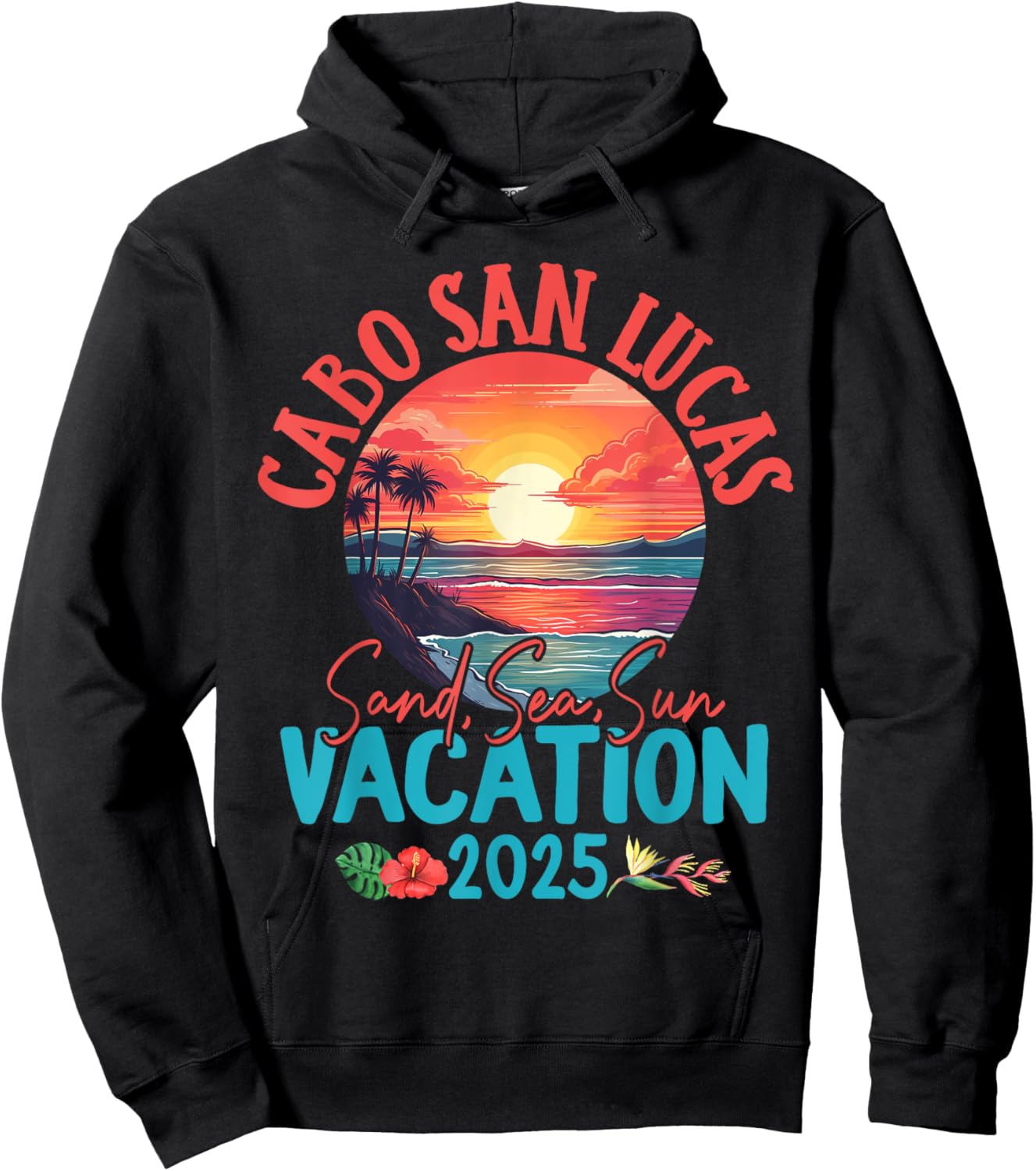 Cabo San Lucas Mexico Vacation 2025 Souvenir Matching Family Hoodie - Hoodie | Black