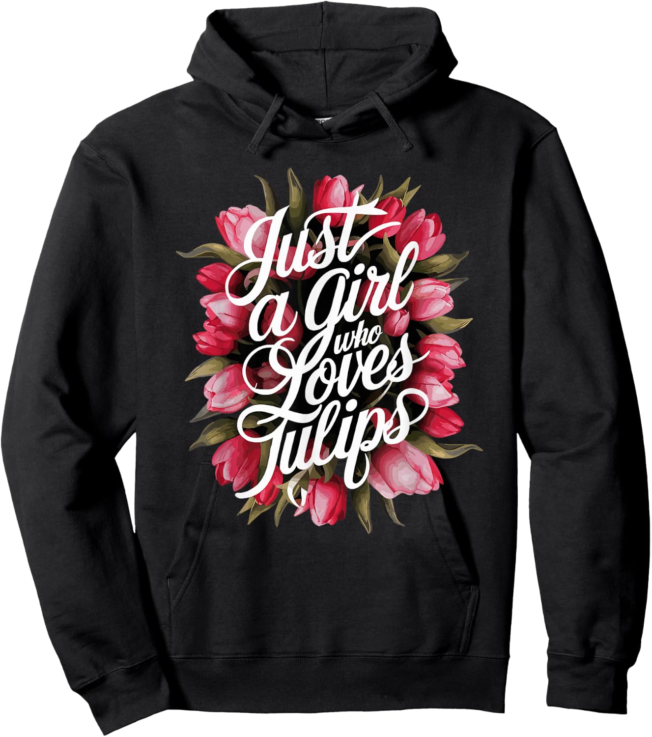 Tulips Tulip Flower Gardener Gardening Springtime Hoodie - Hoodie | Black