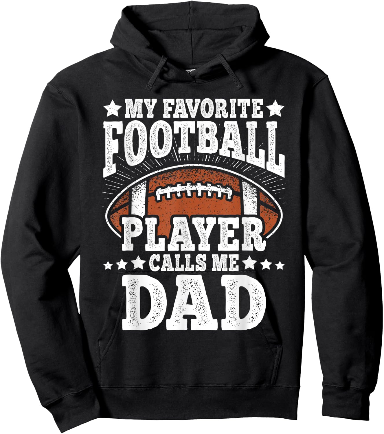 My Favorite Football Player Calls Me Dad American Football Hoodie - Hoodie | Black