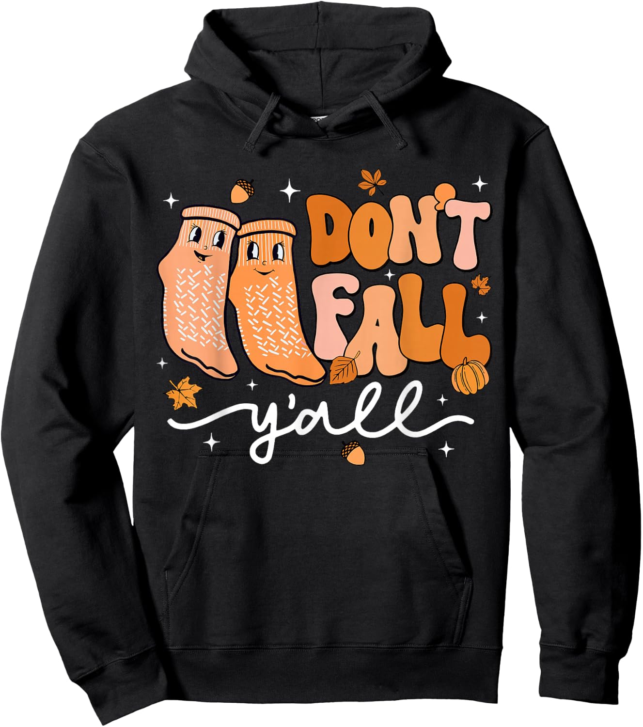 Don't Fall Y'all Fall Prevention Fall Physical Therapy Nurse Hoodie - Hoodie | Black