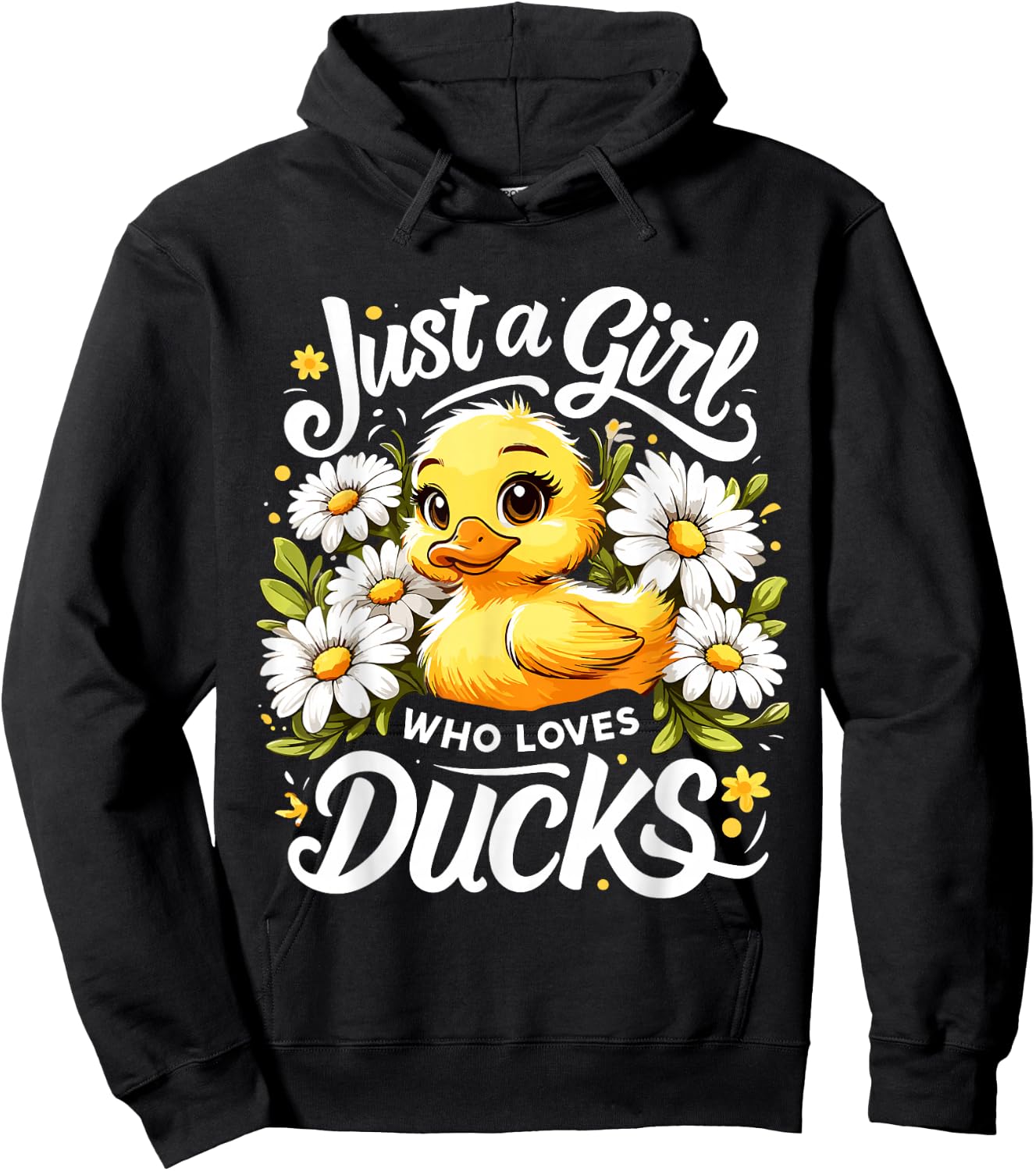Duck Lover Just A Girl Who Loves Ducks Hoodie - Hoodie | Black