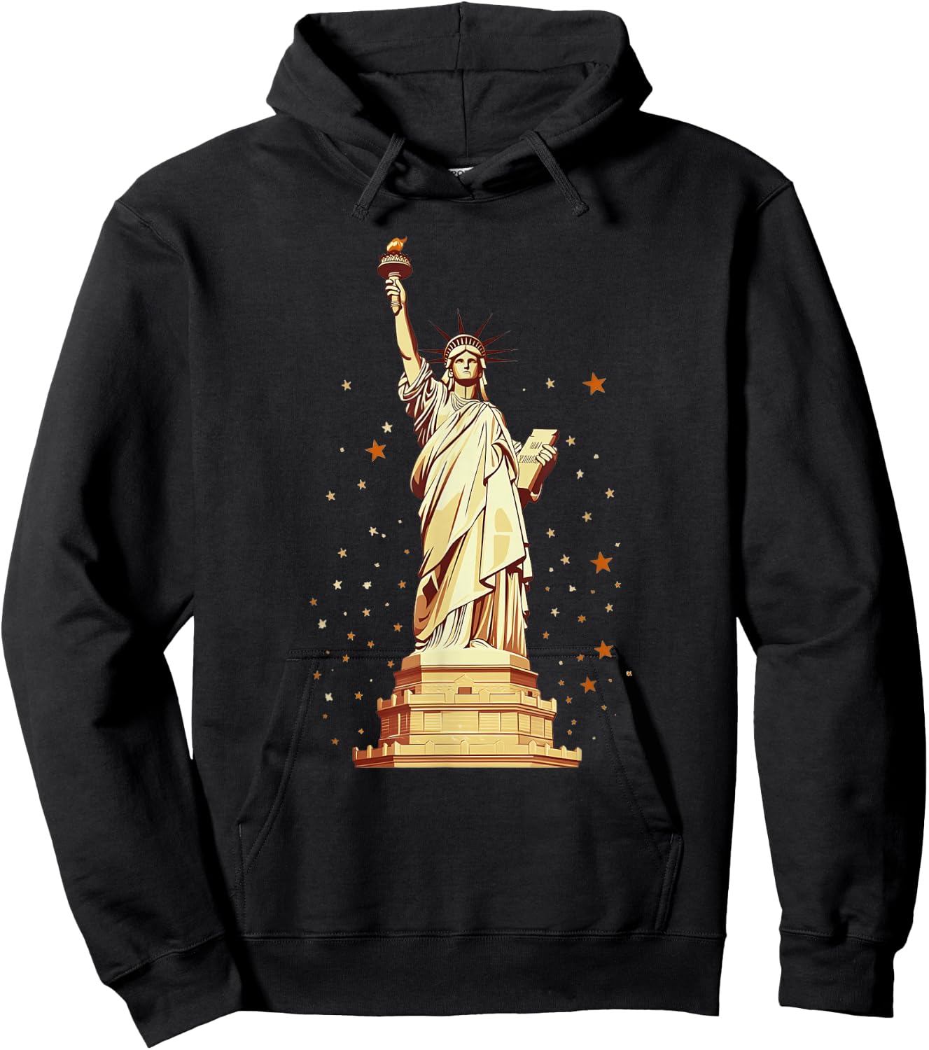 Statue Of Liberty American Pride Hoodie - Hoodie | Black