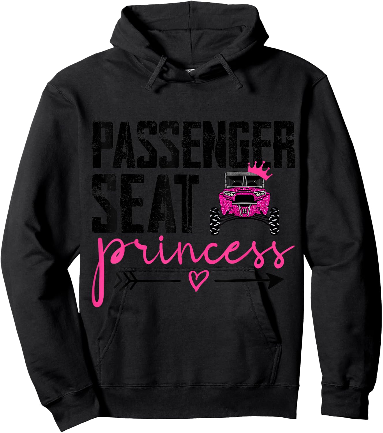 SXS UTV Passenger SeaT Princess Hoodie - Hoodie | Black
