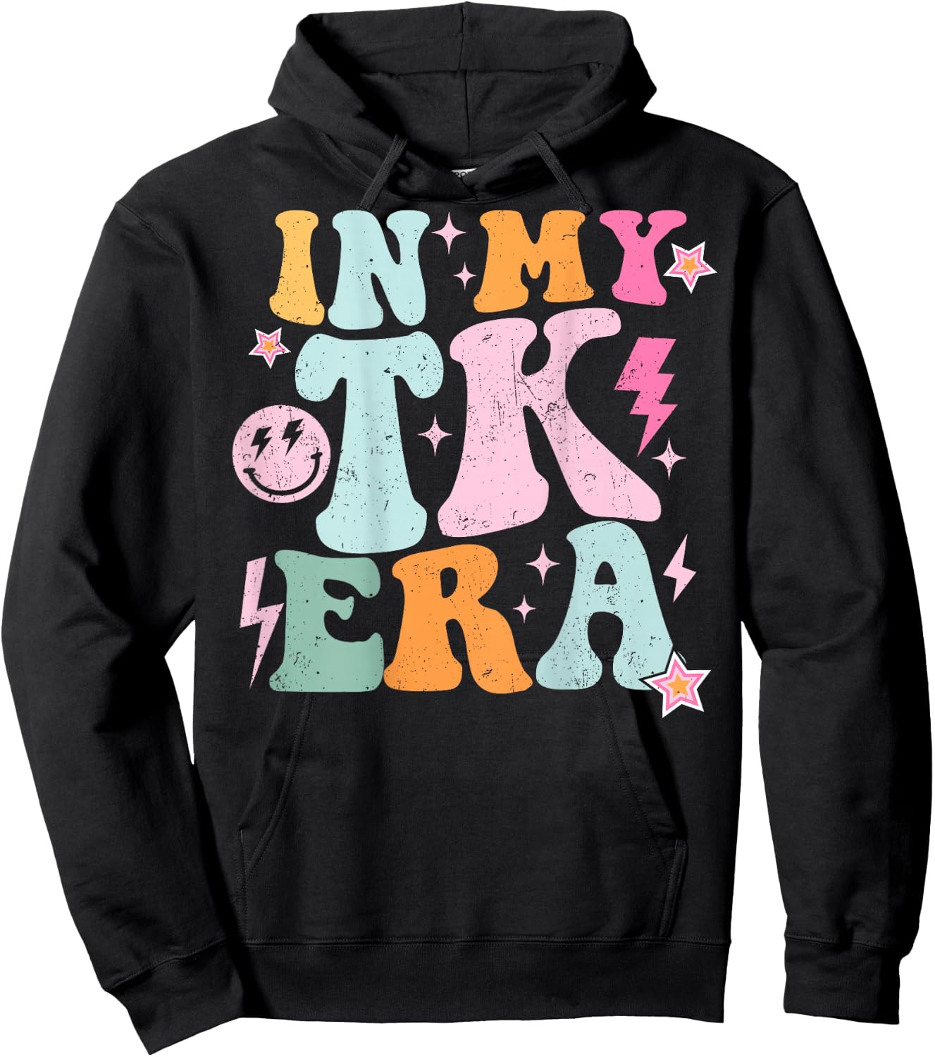 In My TK Era Transitional Kindergaten Student Teacher TK Era Hoodie - Hoodie | Black