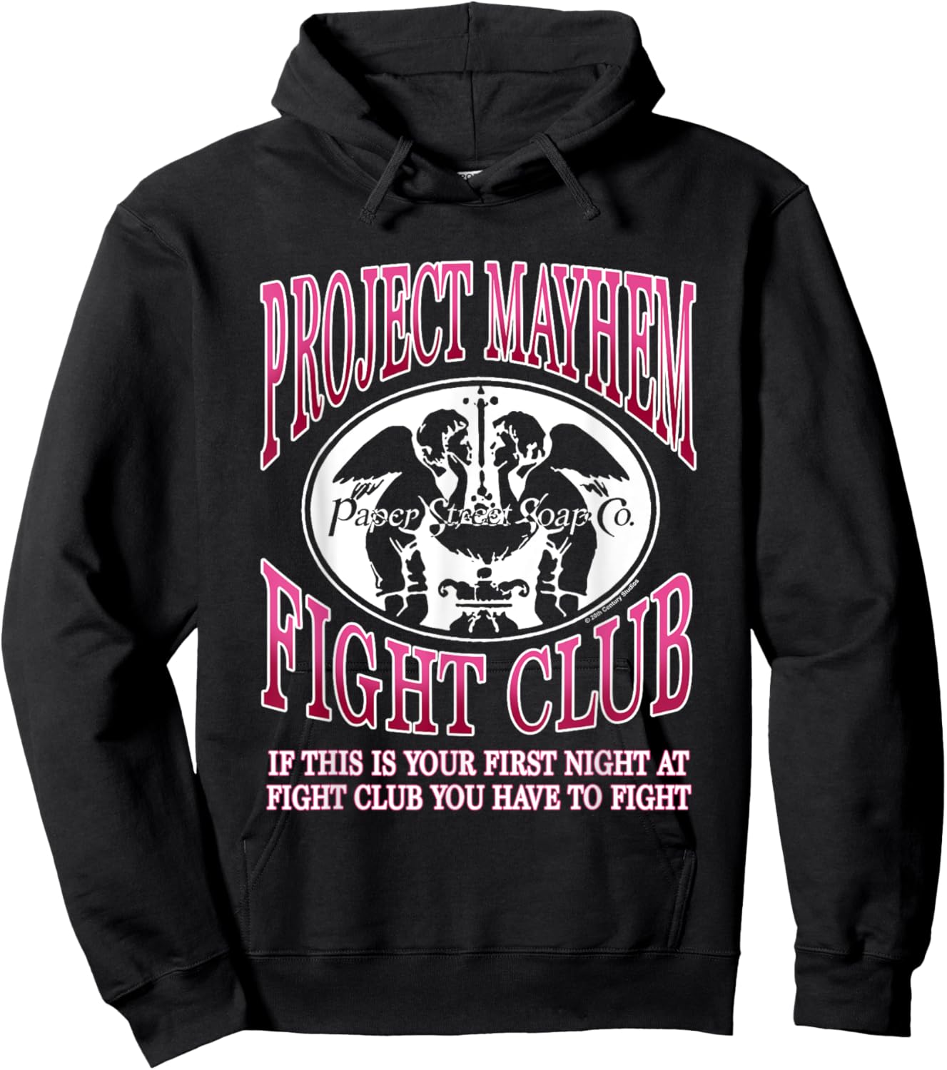 Fight Club Iconic Project Mayhem Fight Club Big Chest Logo Hoodie - Hoodie | Black