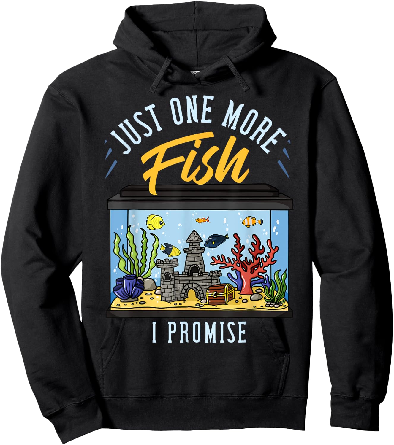 Fish Tank Aquarium Gift Saltwater Aquascaping Hoodie - Hoodie | Black