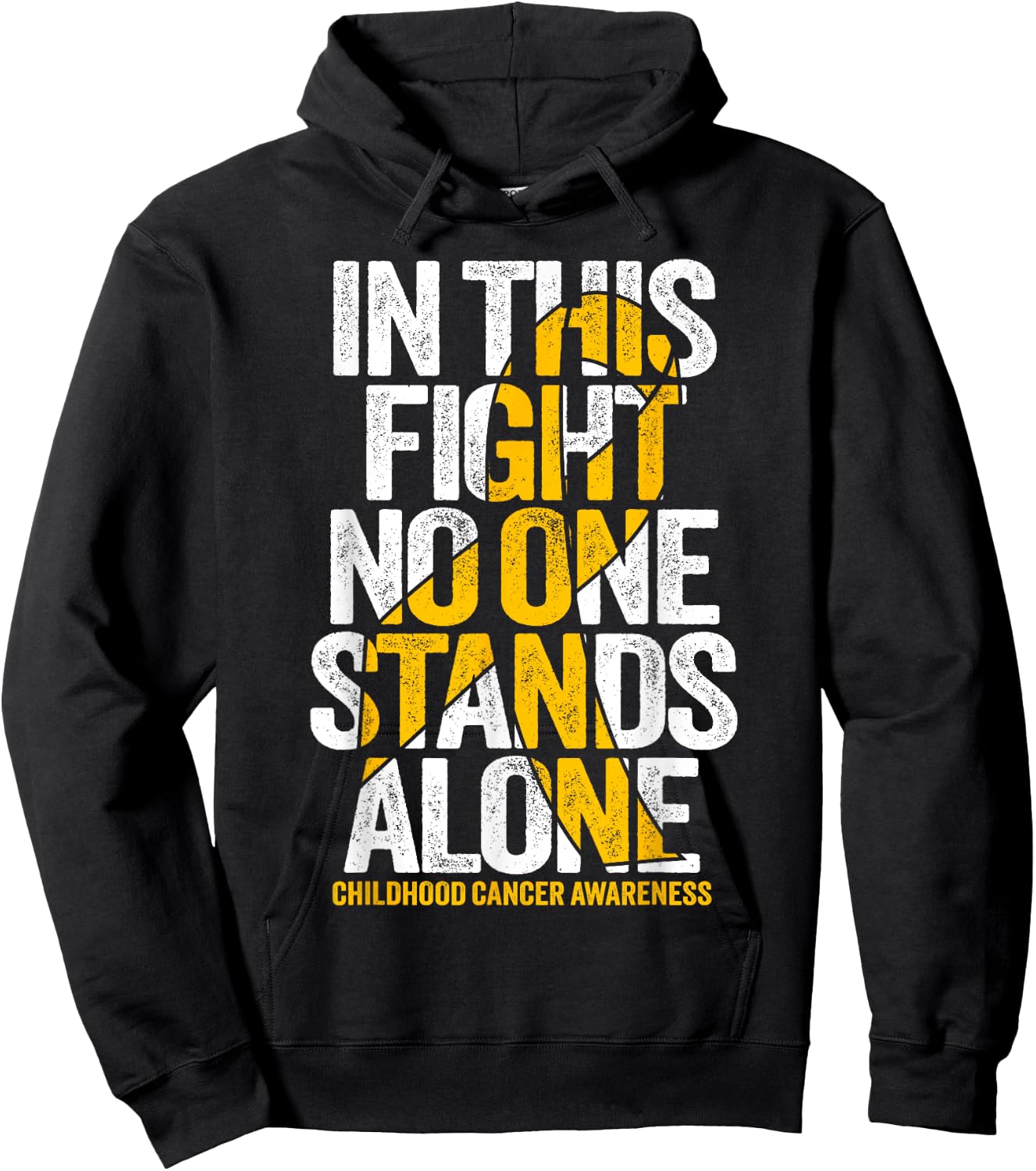 Childhood Cancer Support Squad Childhood Cancer Awareness Hoodie - Hoodie | Black