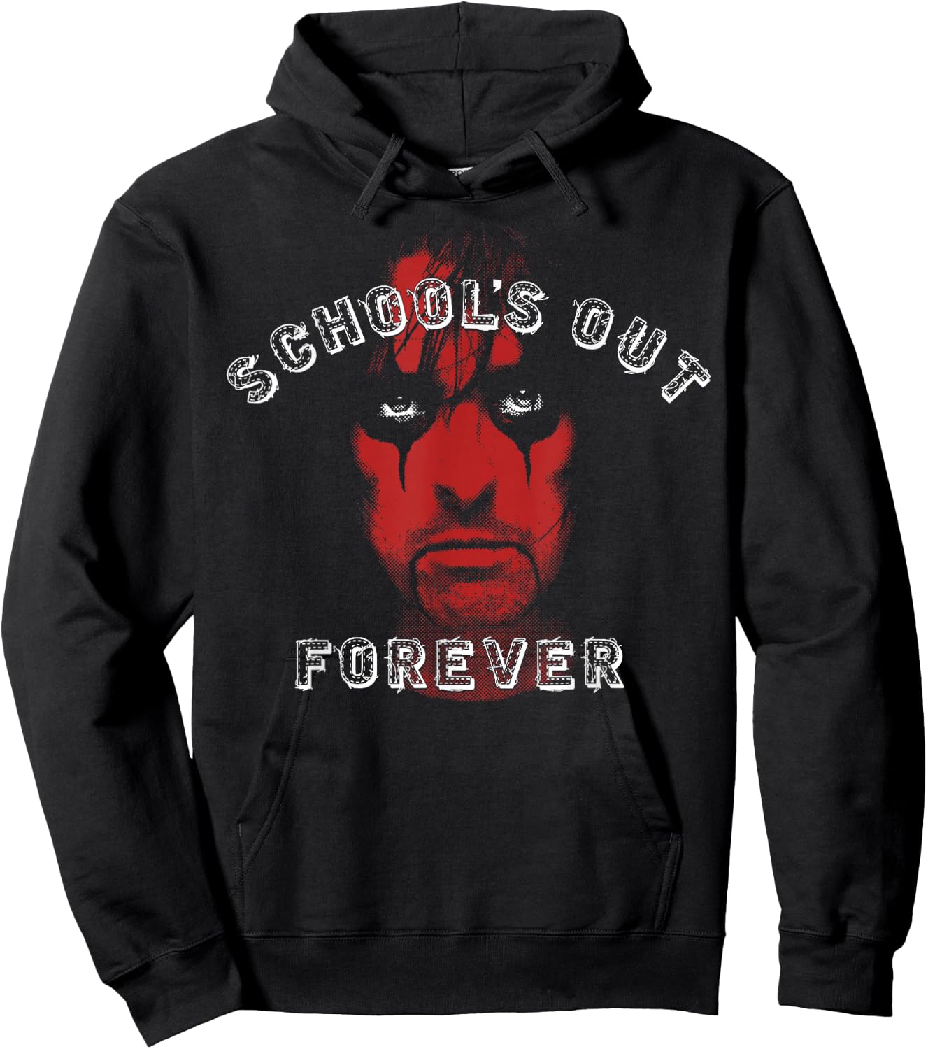 Alice Cooper Schools Out Red Face Hoodie - Hoodie | Black