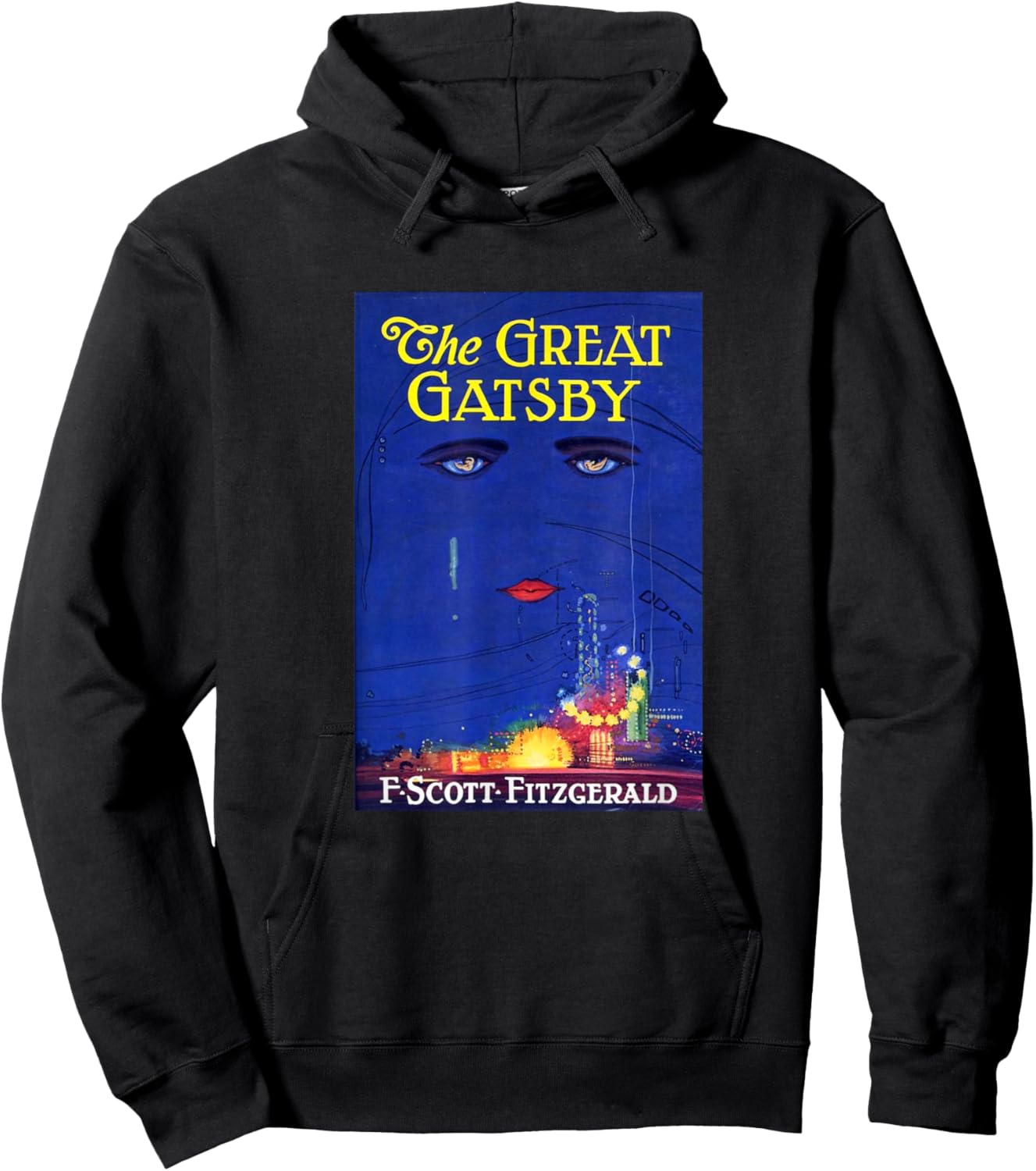 The Great Gatsby , Small, Black Hoodie - Hoodie | Black