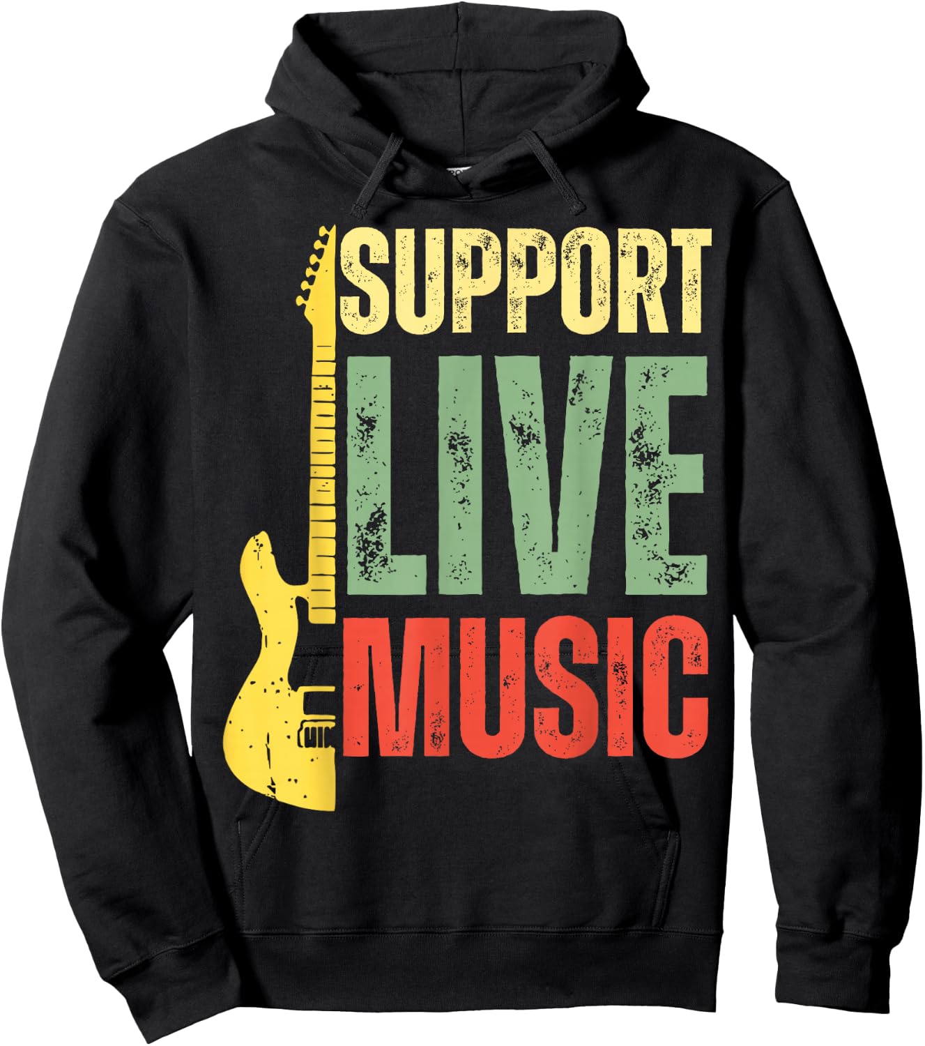 Support Live Music Lovers Music Concert Festival Local Bands Hoodie - Hoodie | Black